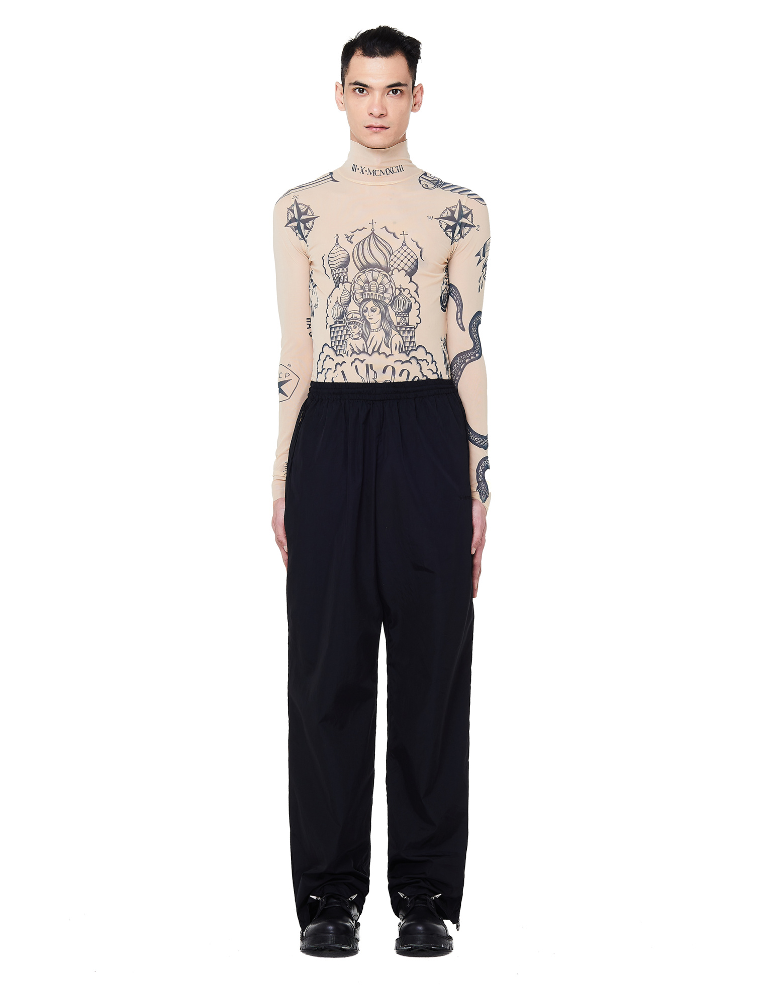 VETEMENTS Mesh Tattoo Top