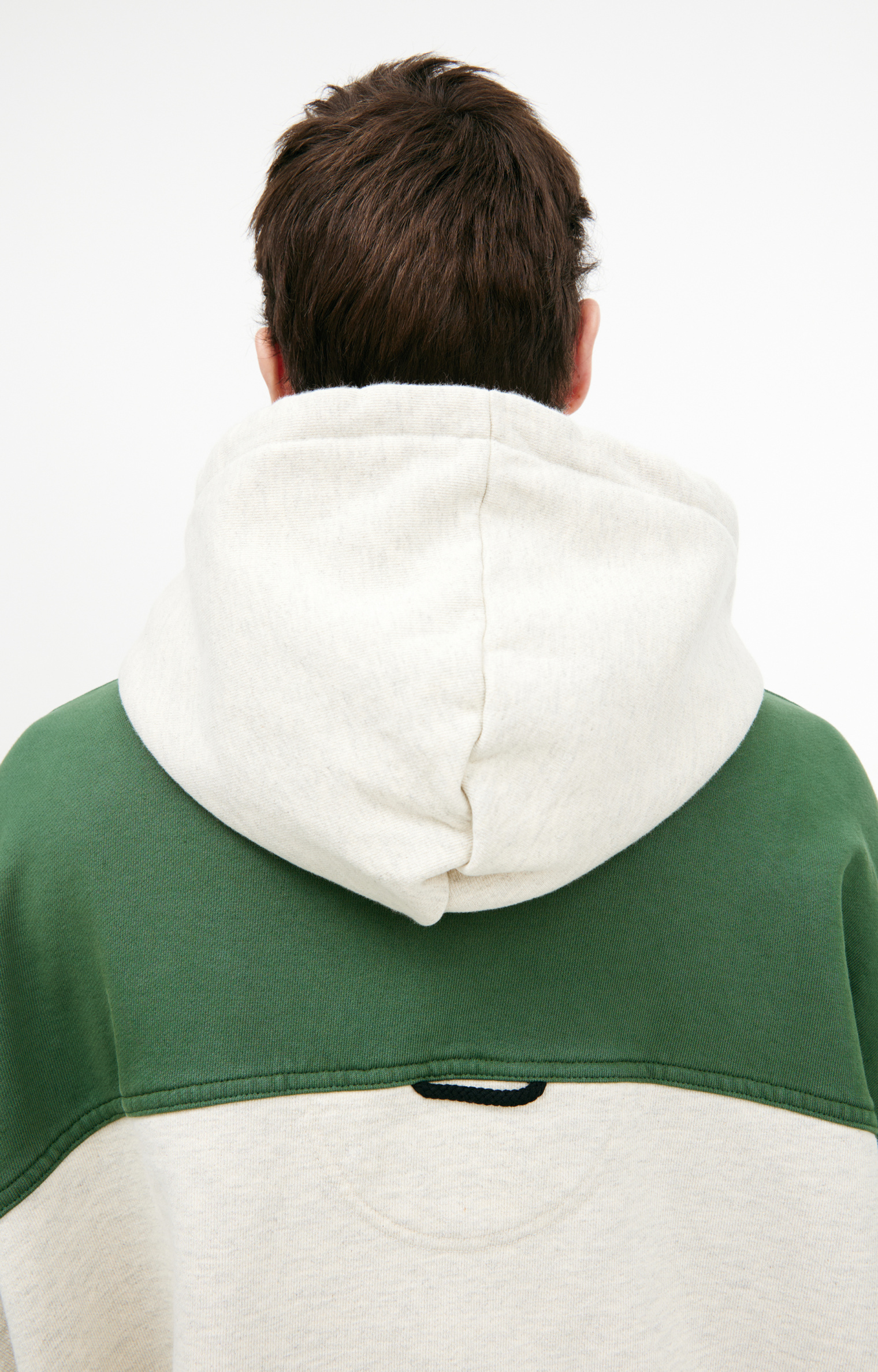 Satoshi Nakamoto Patchwork embroidered hoodie