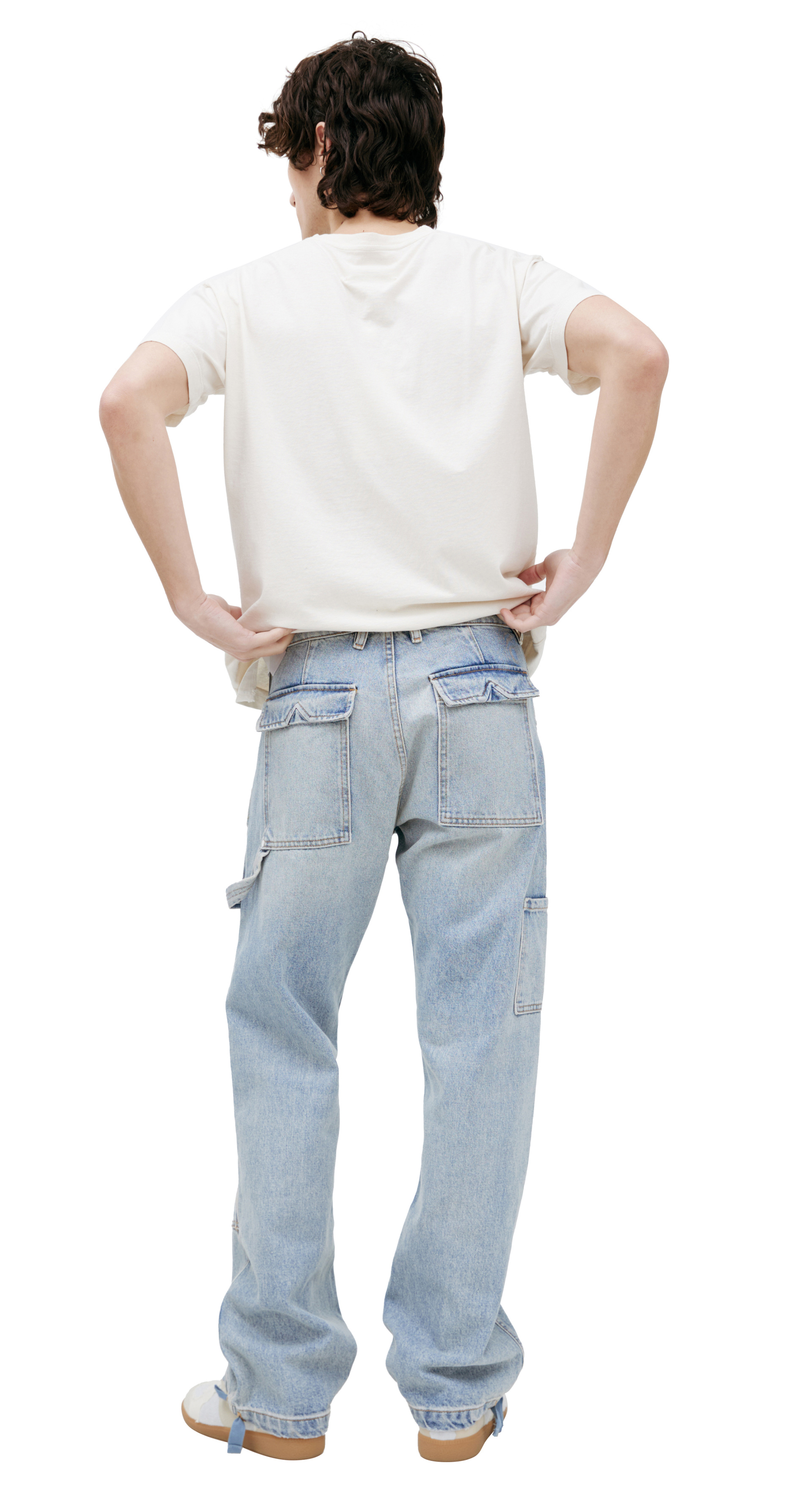 RHUDE Blue cargo jeans