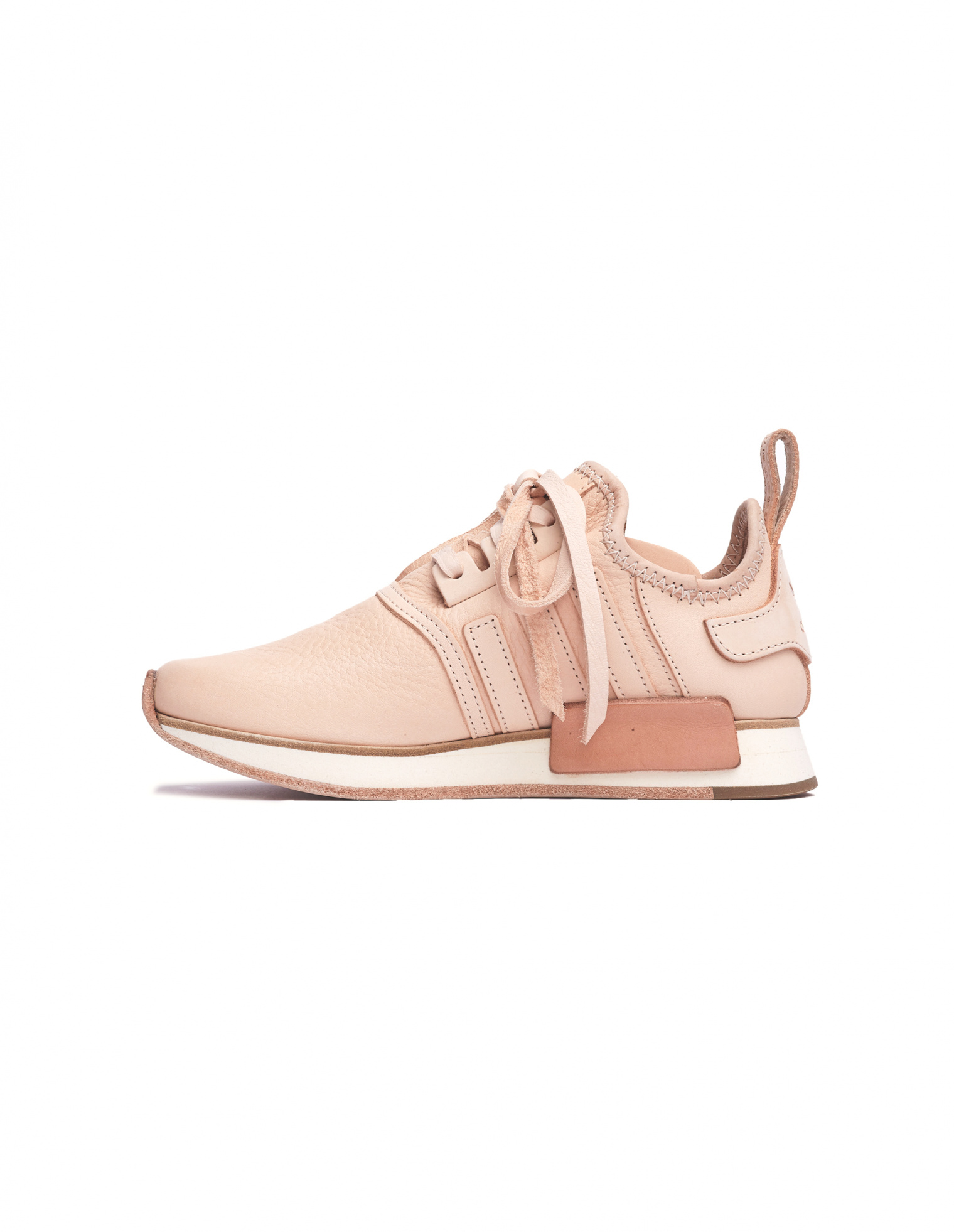 Hender Scheme Бежевые кожаные кроссовки adidas NMD R1