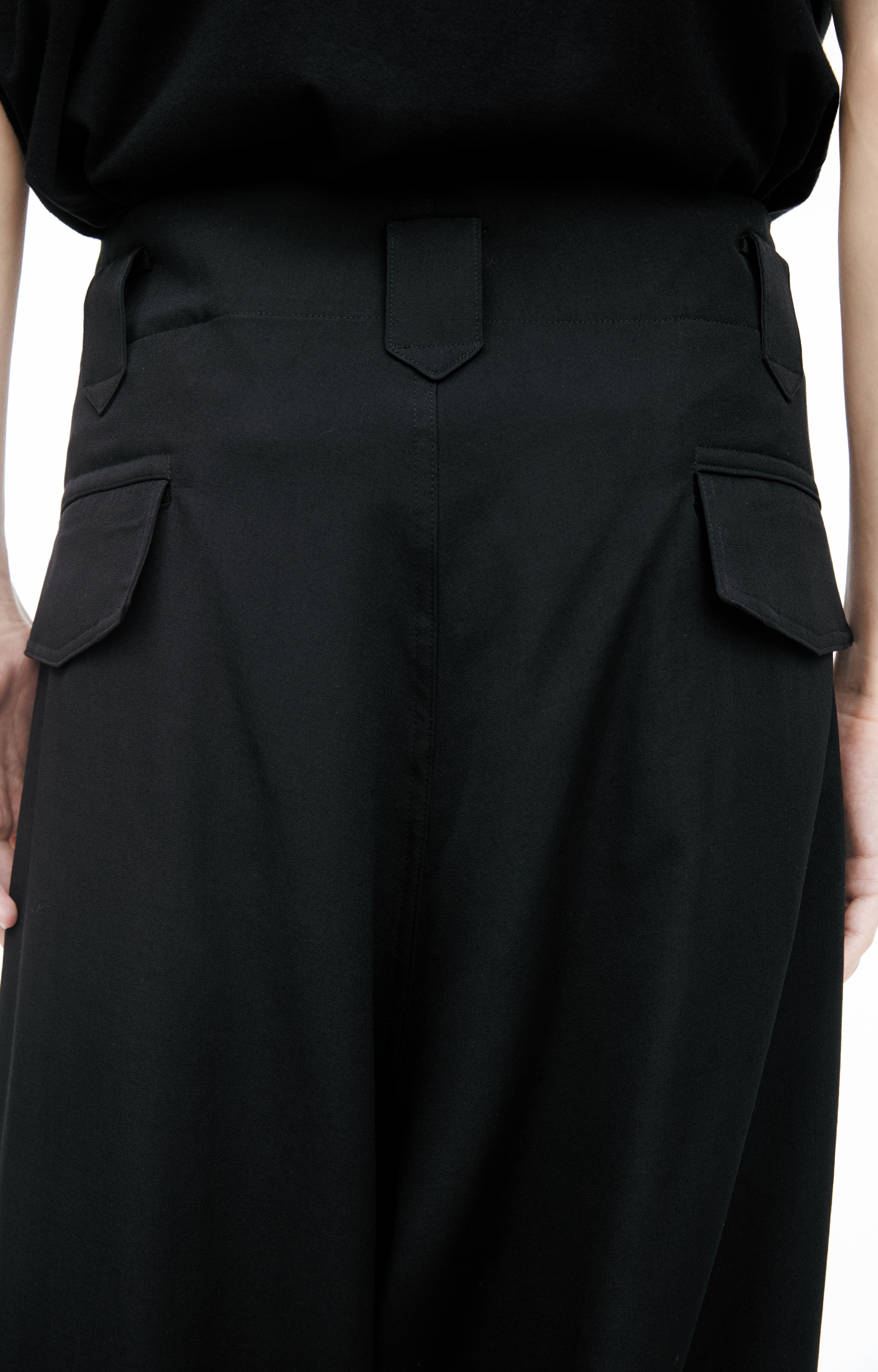 Yohji Yamamoto Black wool trousers