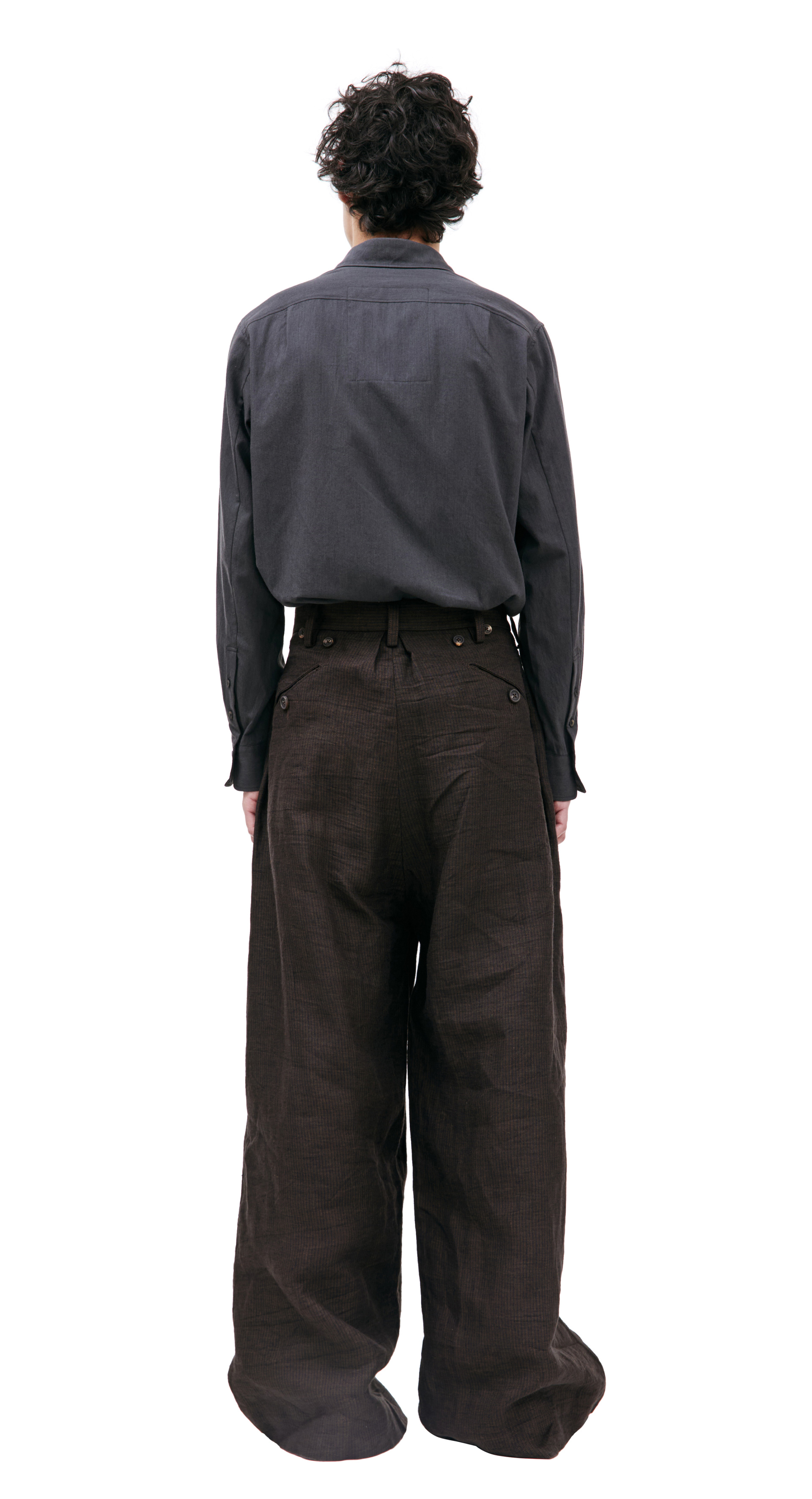 Ziggy Chen Wide striped trousers