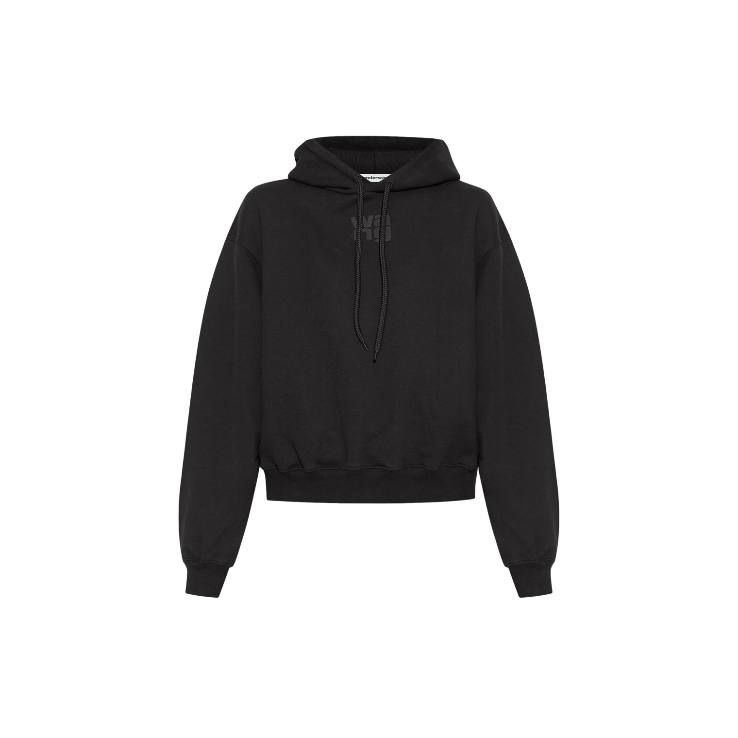 Alexander Wang Essential Terry Hoodie With Puff Paint Logo