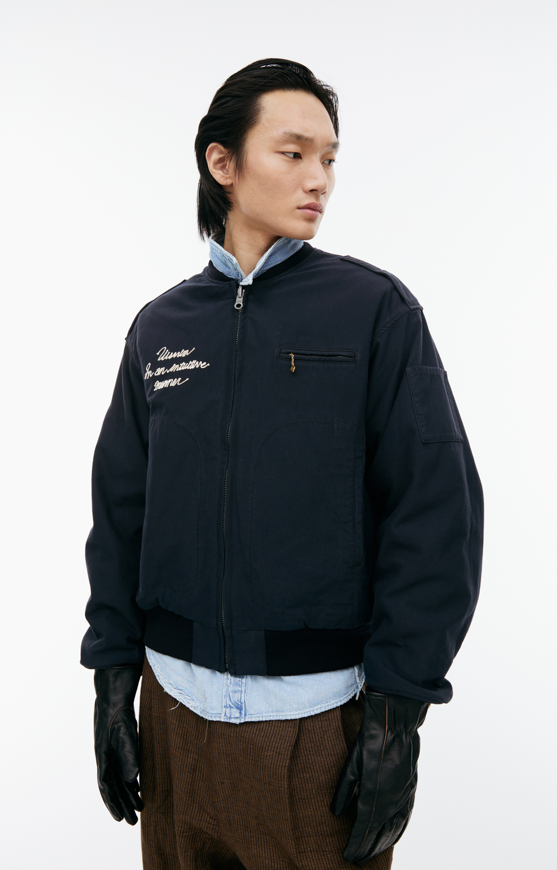 visvim Double-sided embroidered bomber