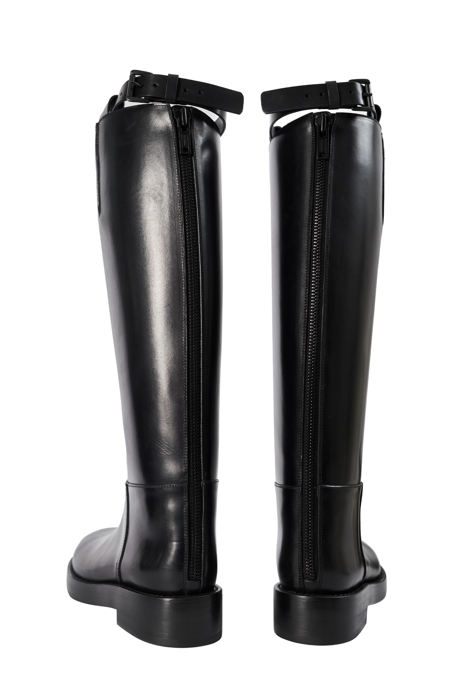 Ann Demeulemeester Black leather high boots