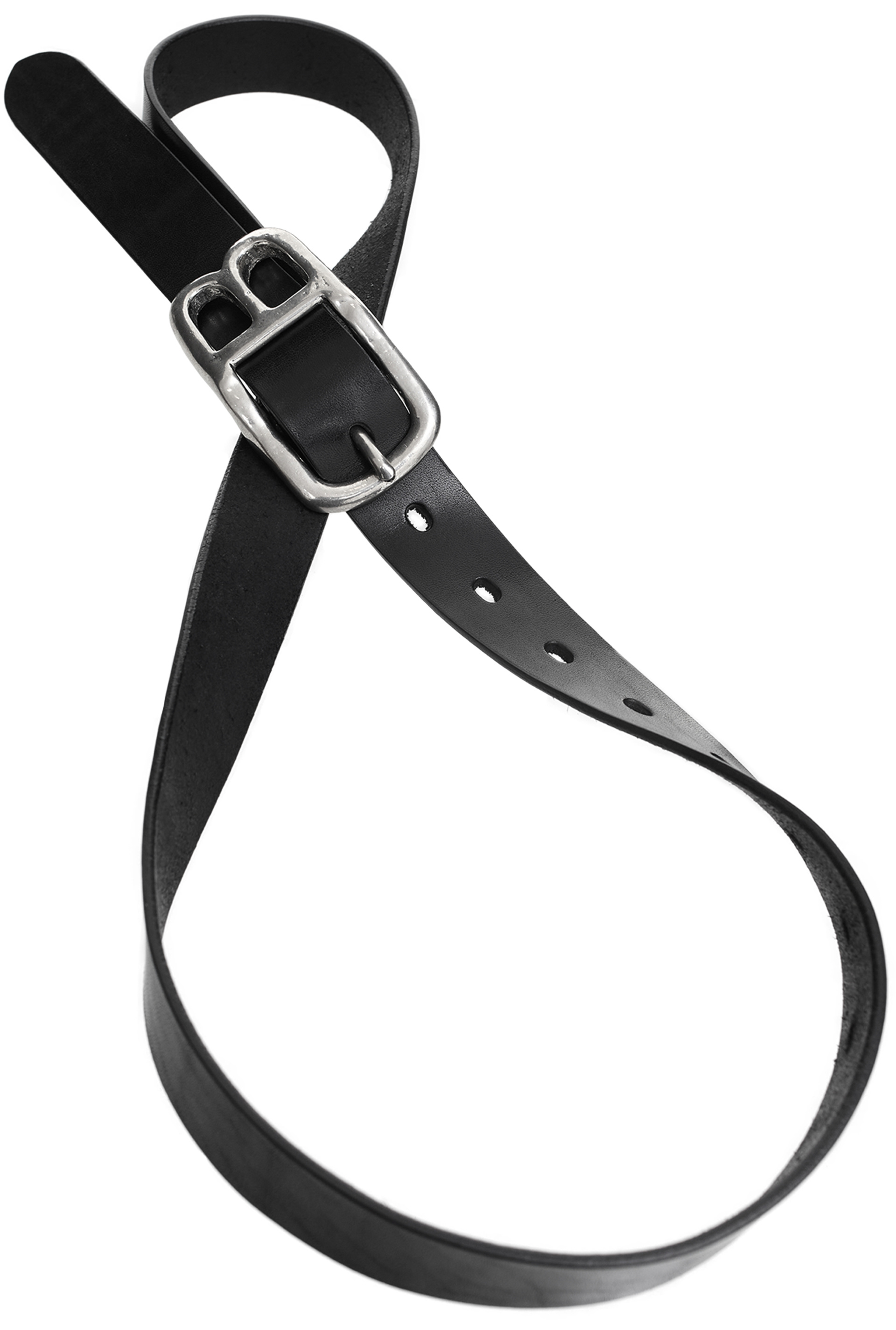 Doublet Black leather belt