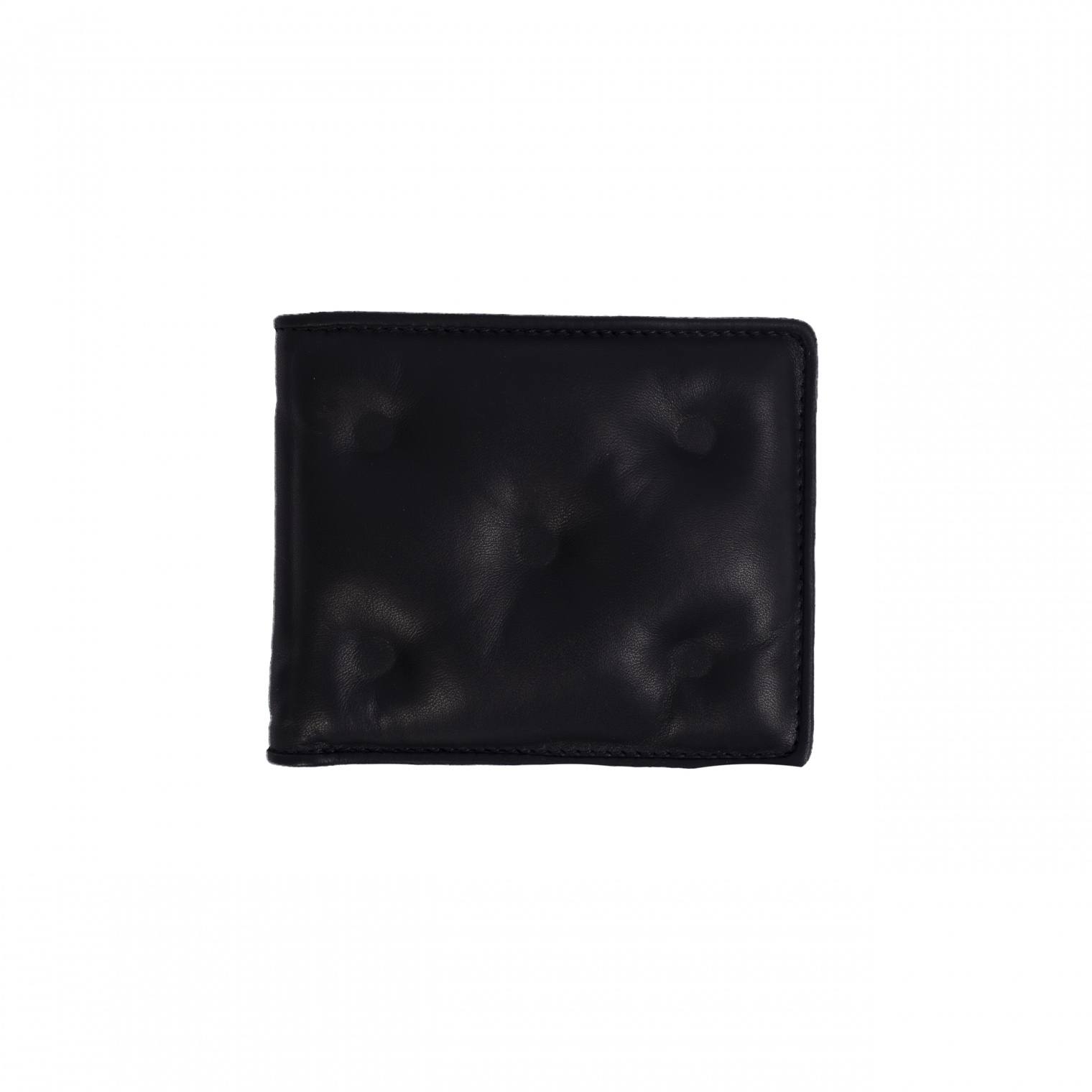 Buy Maison Margiela men black leather glam slam wallet for $438