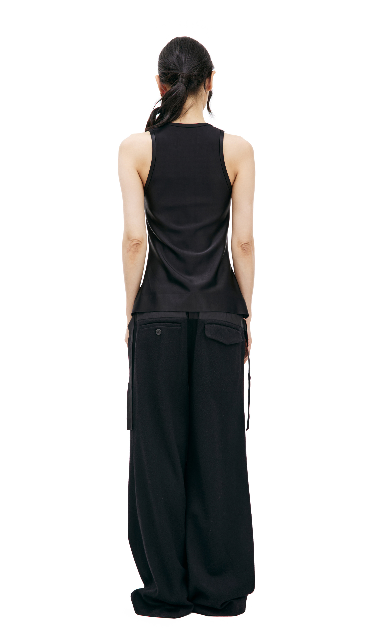 Jil Sander Black sleeveless top