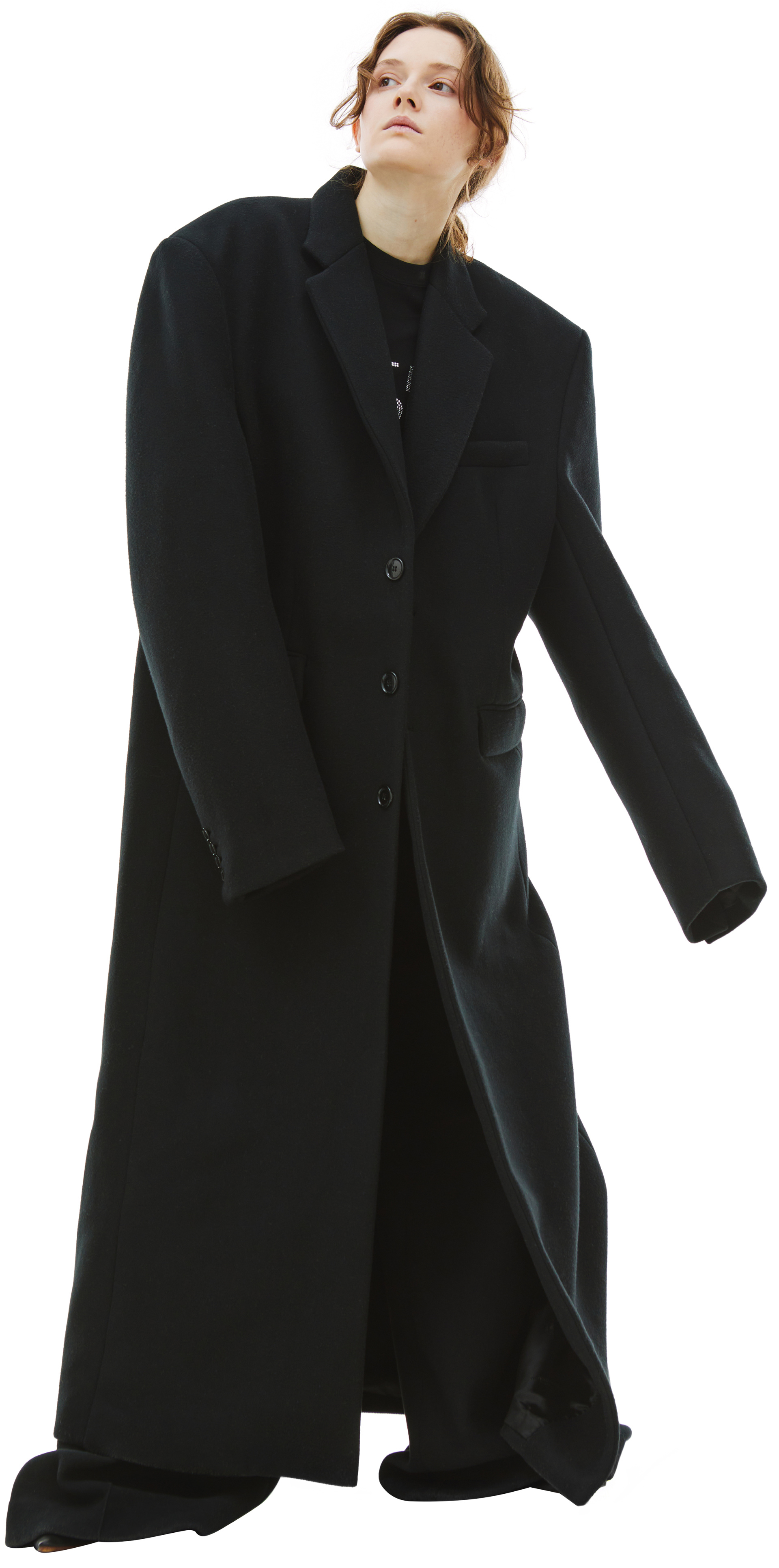 VETEMENTS Black Oversized Coat