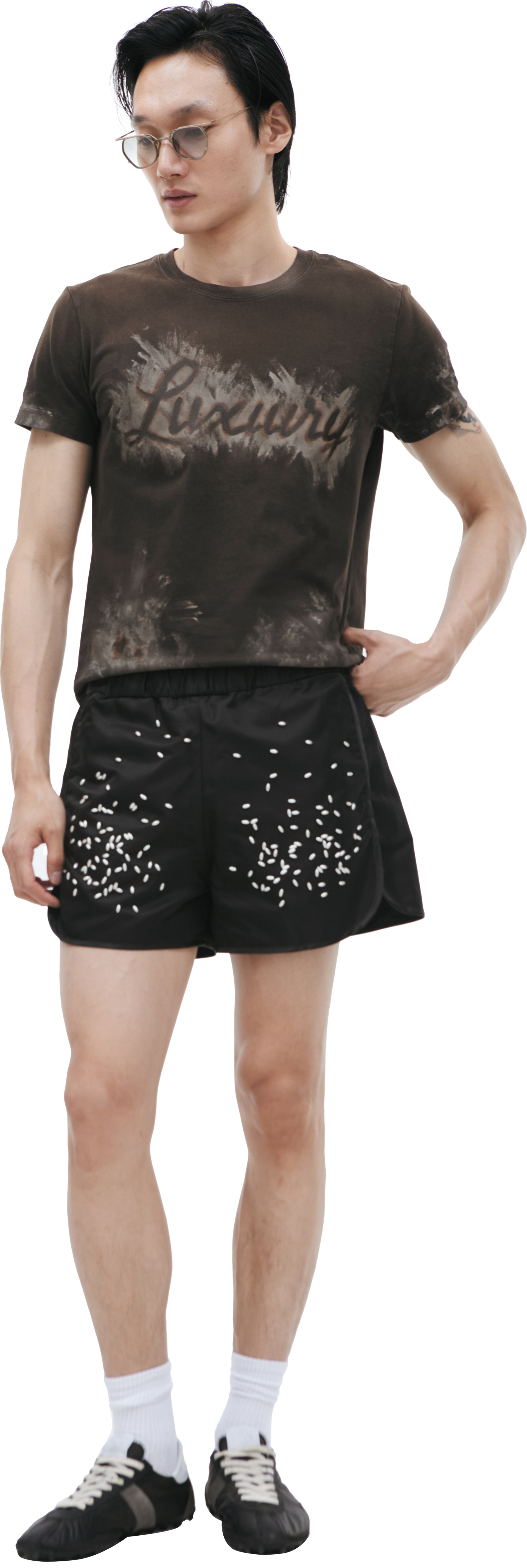 Doublet SPILLED RICE shorts