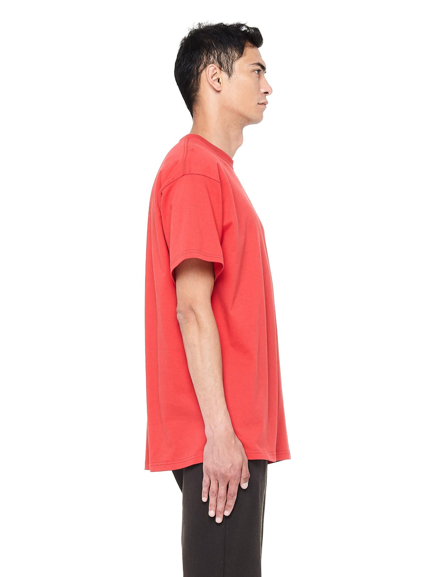 Balenciaga Sinners Embroidered Red Cotton T-shirt