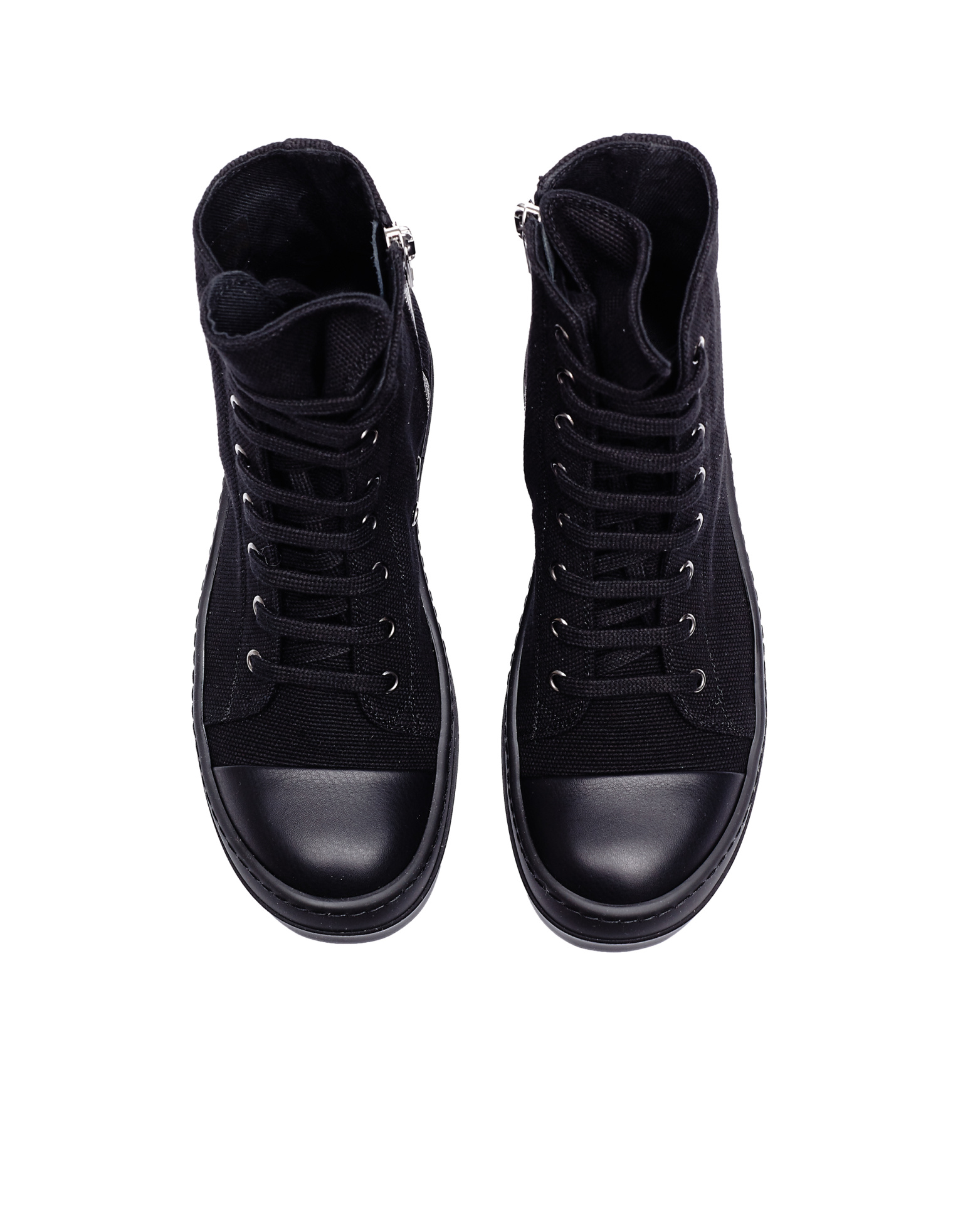 DRKSHDW by Rick Owens Высокие текстильные кеды