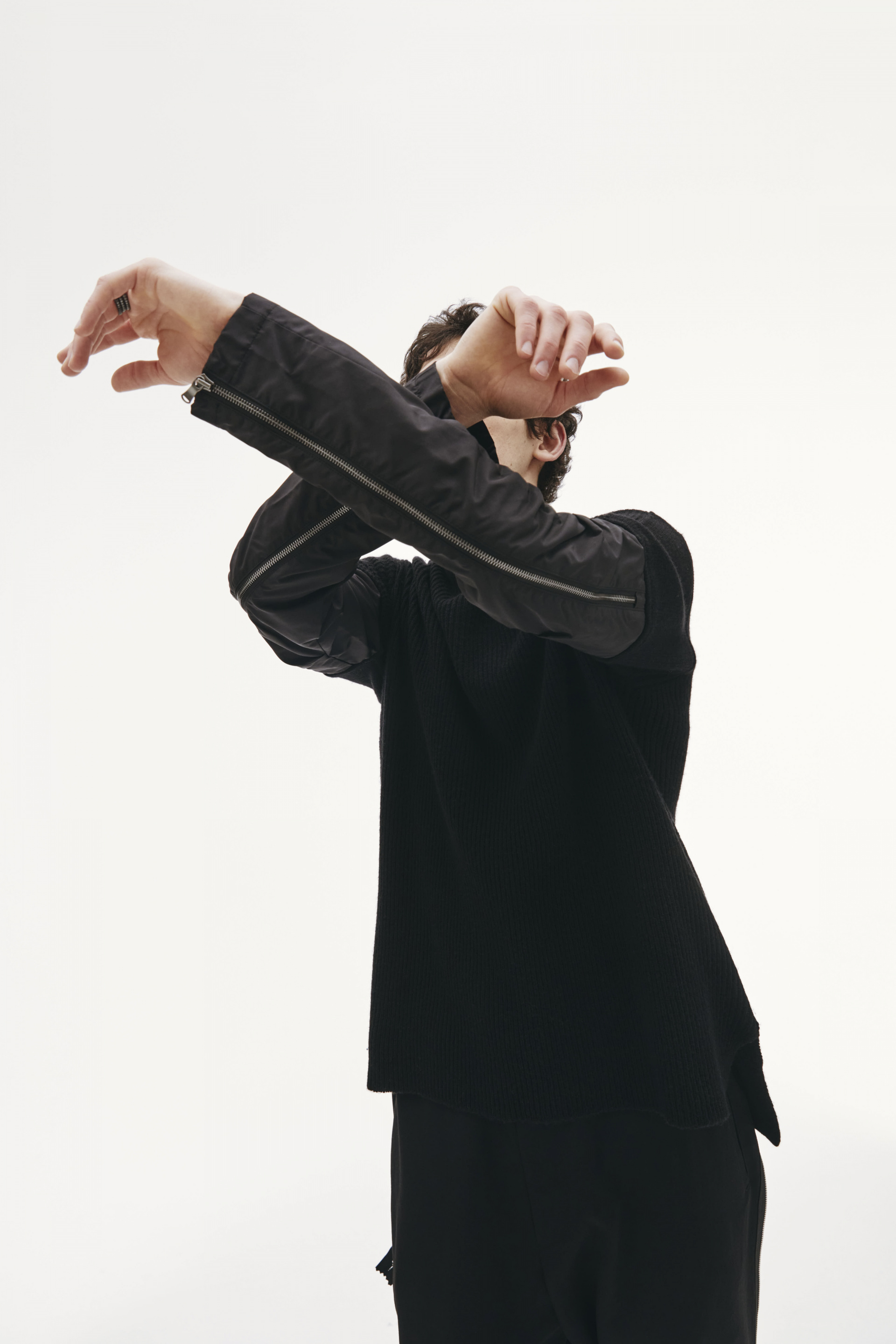 The Viridi-Anne Шерстяной свитер с нейлоновыми рукавами