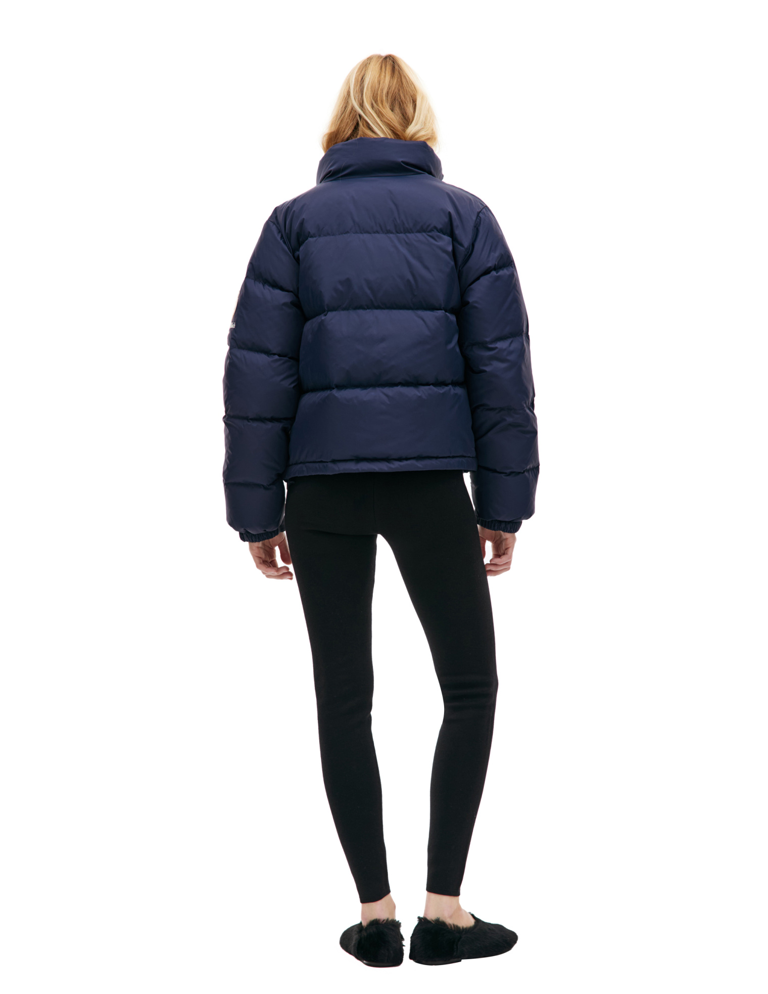 ジャケット・アウター Sporty&Rich Down Jacket Sporty & Rich Logo Down Jacket - Navy Blue | Garmentory