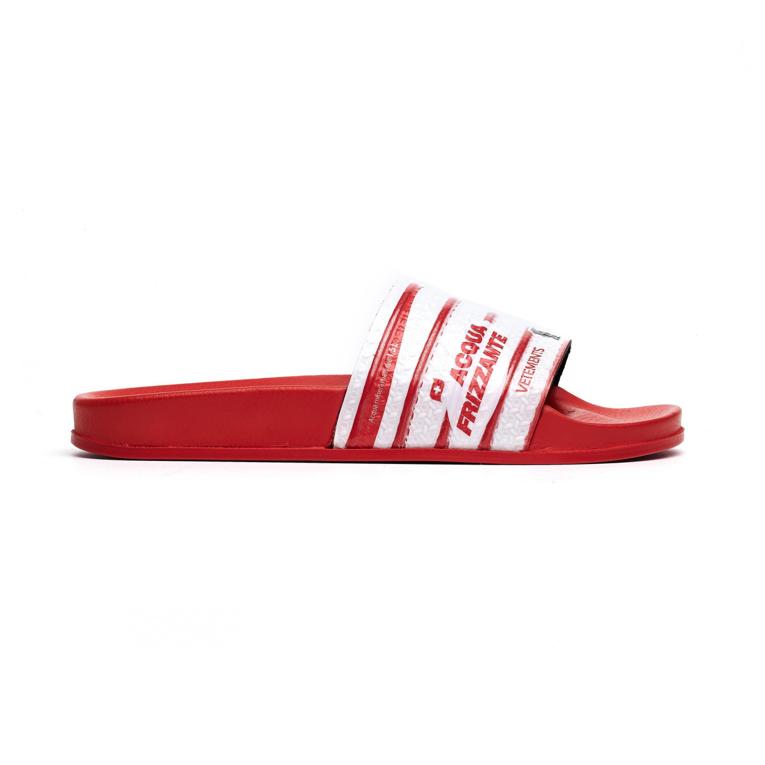 VETEMENTS Red Printed Slides