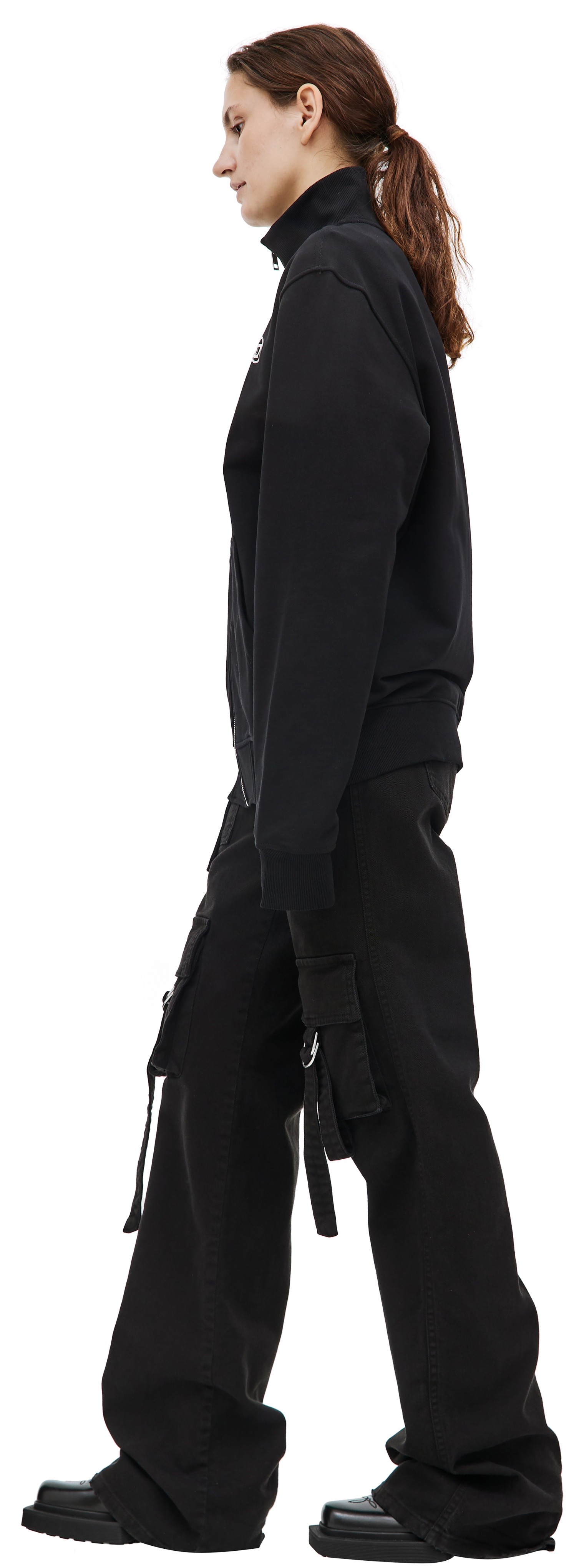 Diesel Black zip up hoodie