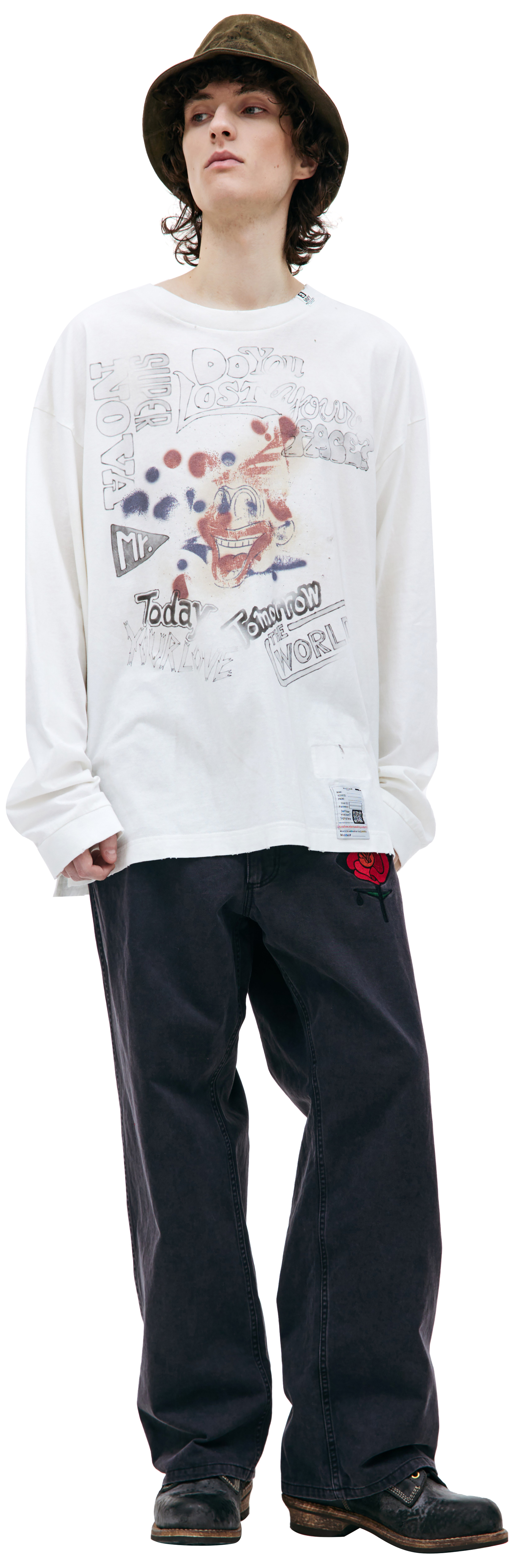 Maison Mihara Yasuhiro Printed cotton longsleeve