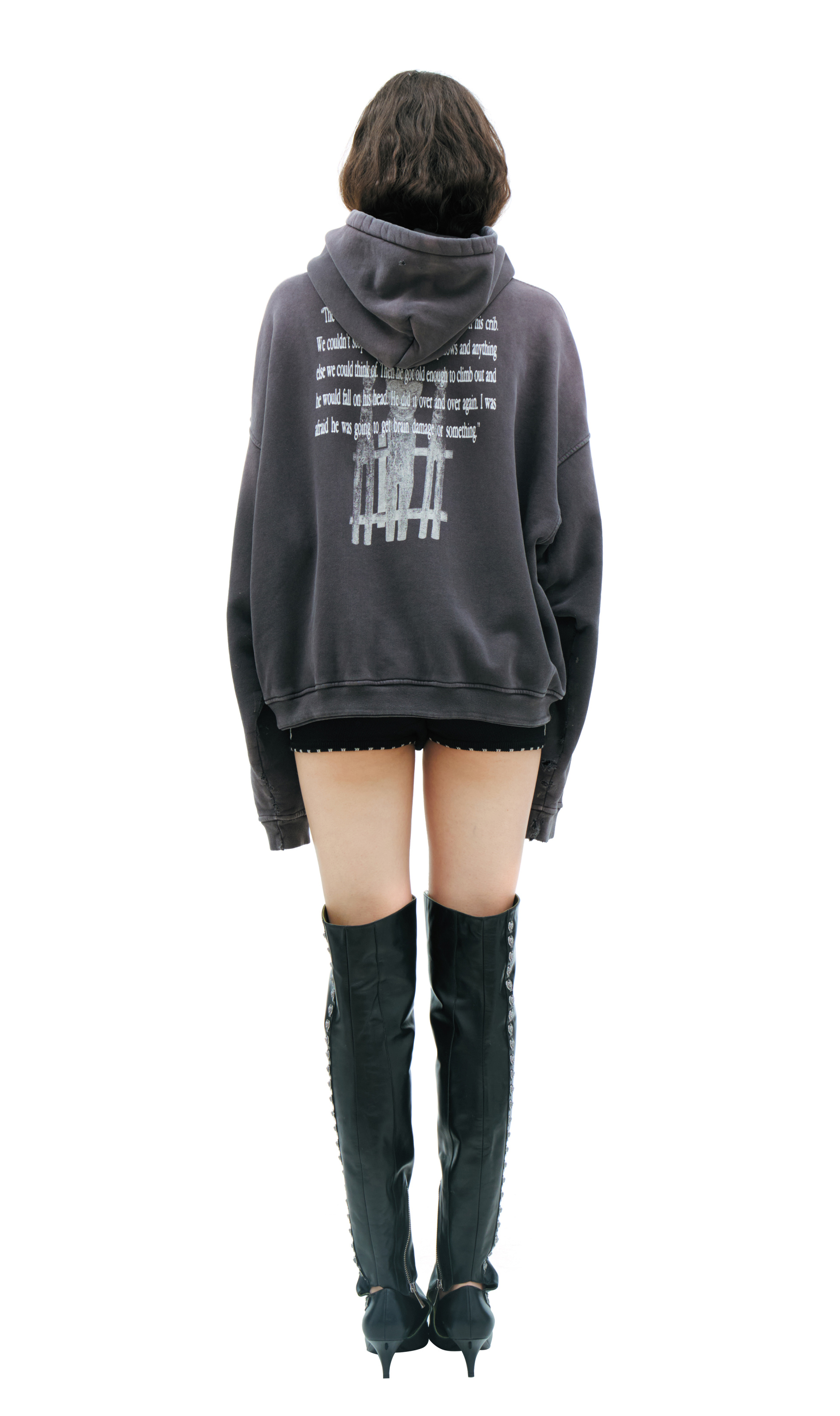 Enfants Riches Déprimés Printed cotton hoodie