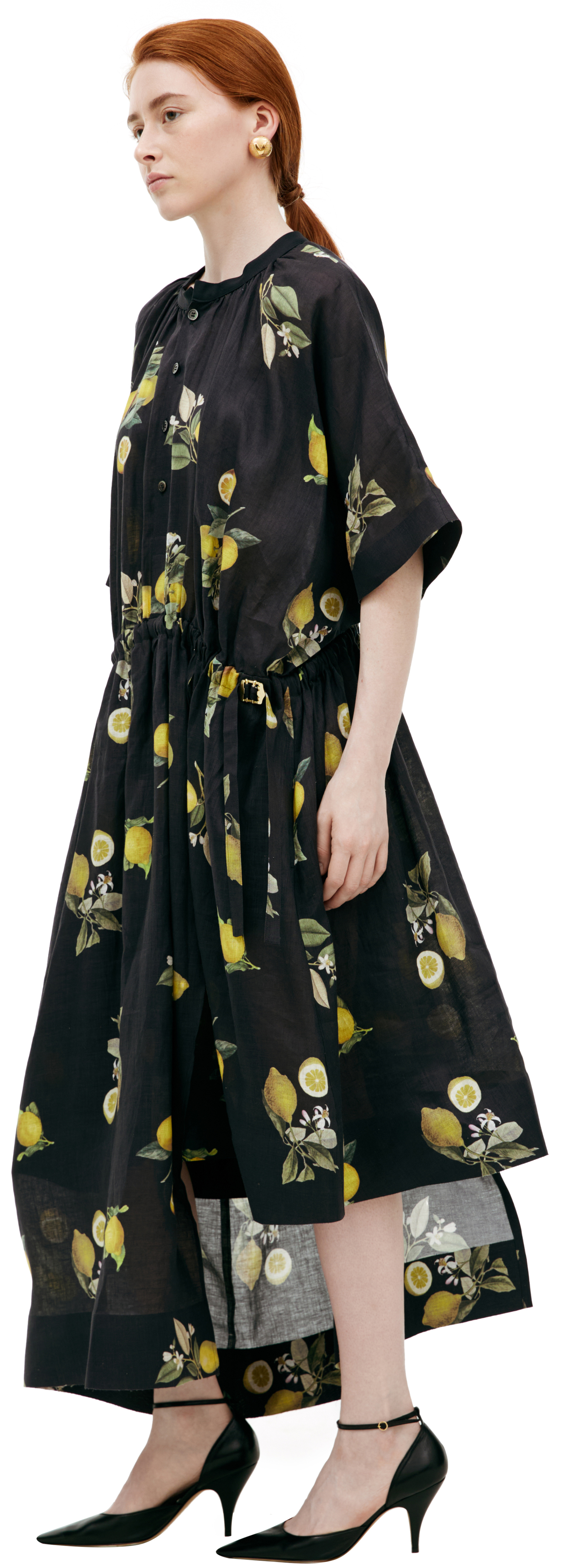 Undercover Midi dress with monoprint