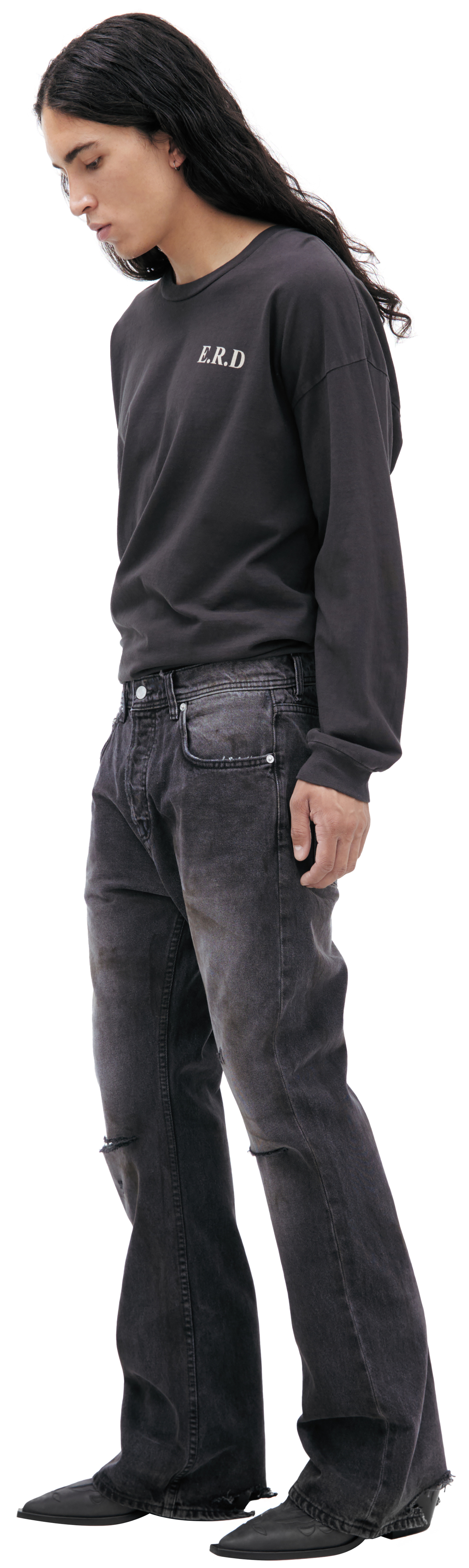 Enfants Riches Déprimés Dark grey flared jeans