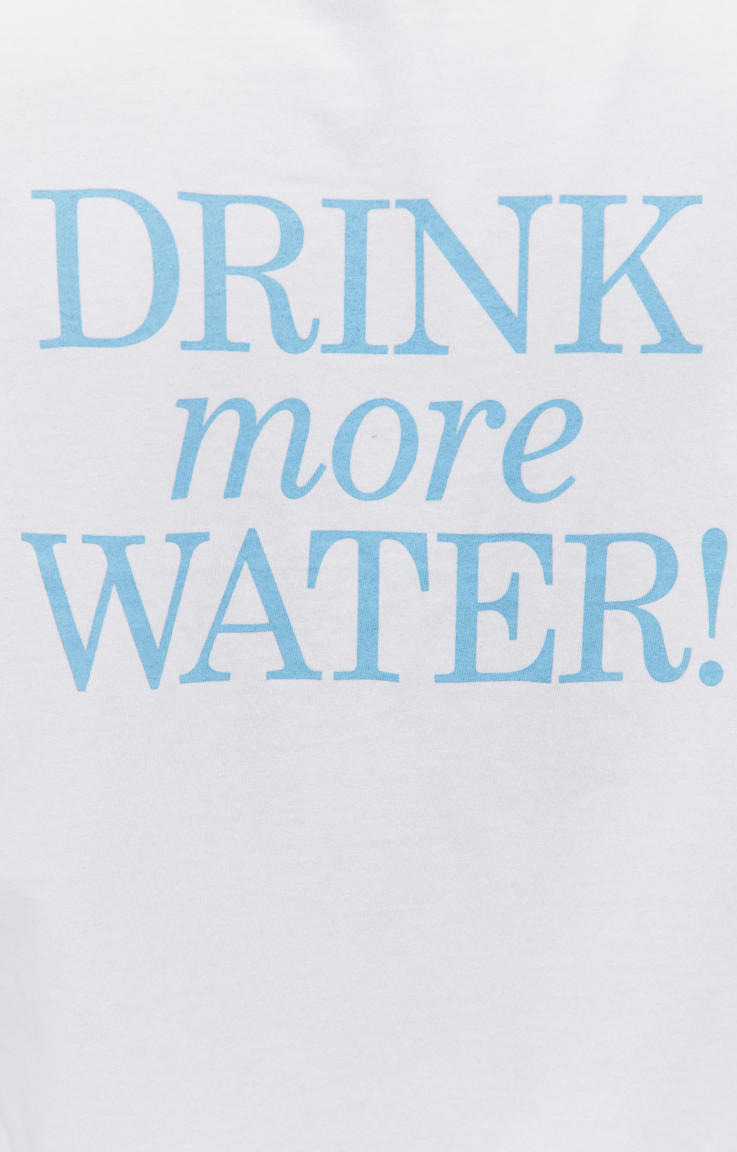 SPORTY & RICH \'Drink More Water\' printed t-shirt