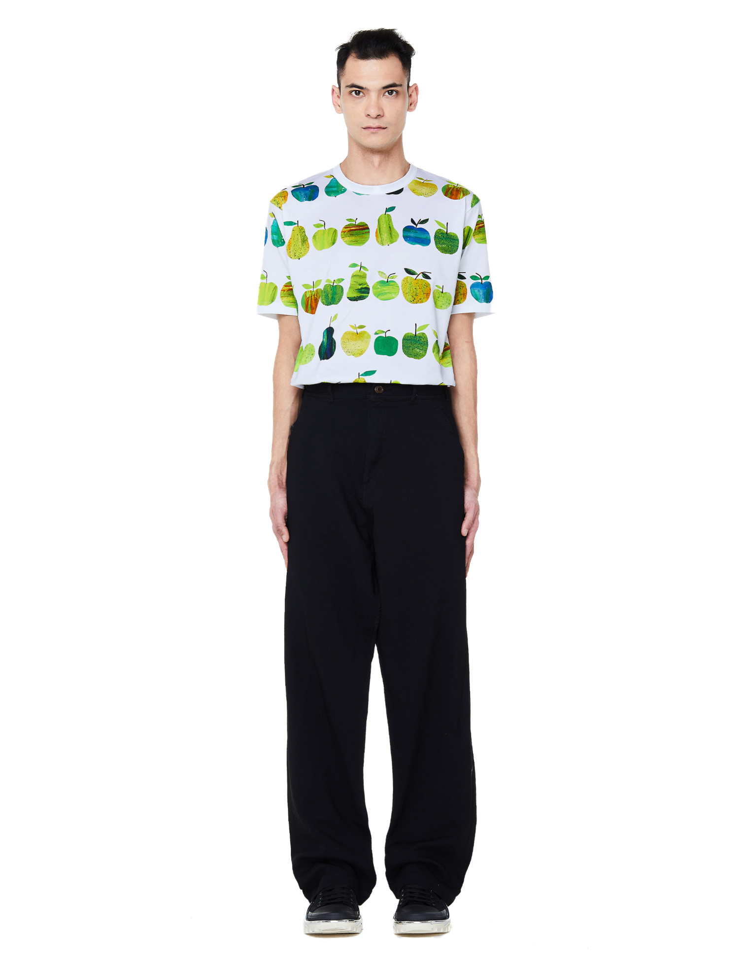 Comme des Garcons Homme plus Black Wide Leg Trousers