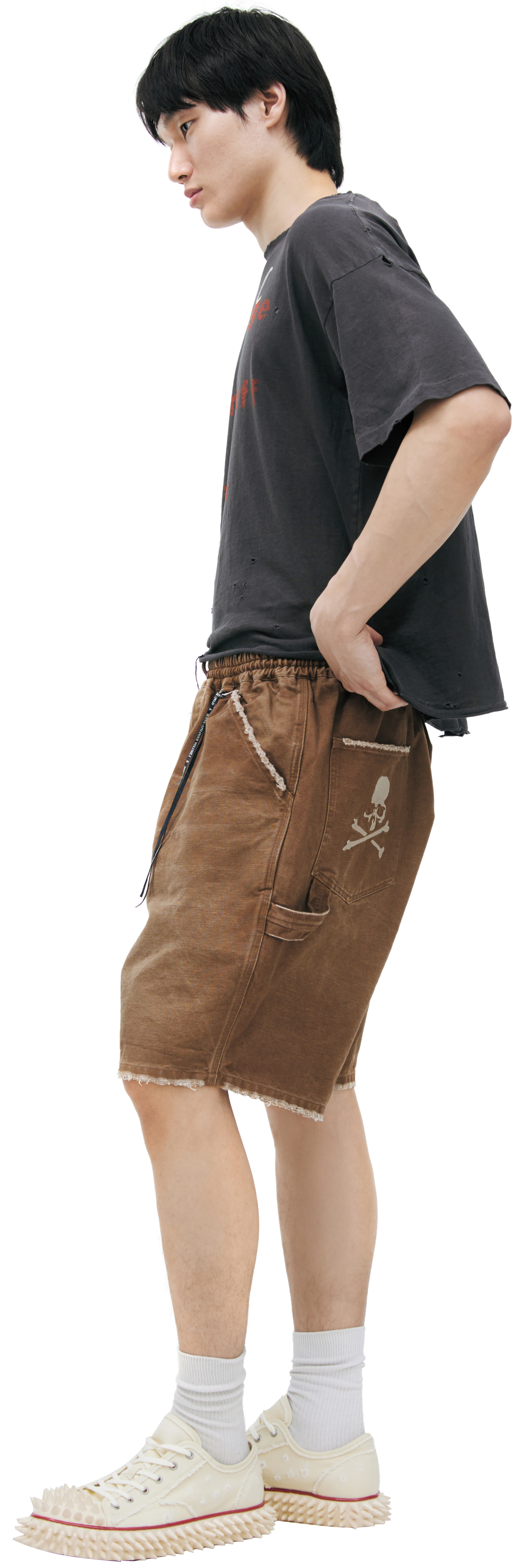 Mastermind WORLD Shorts with raw edges