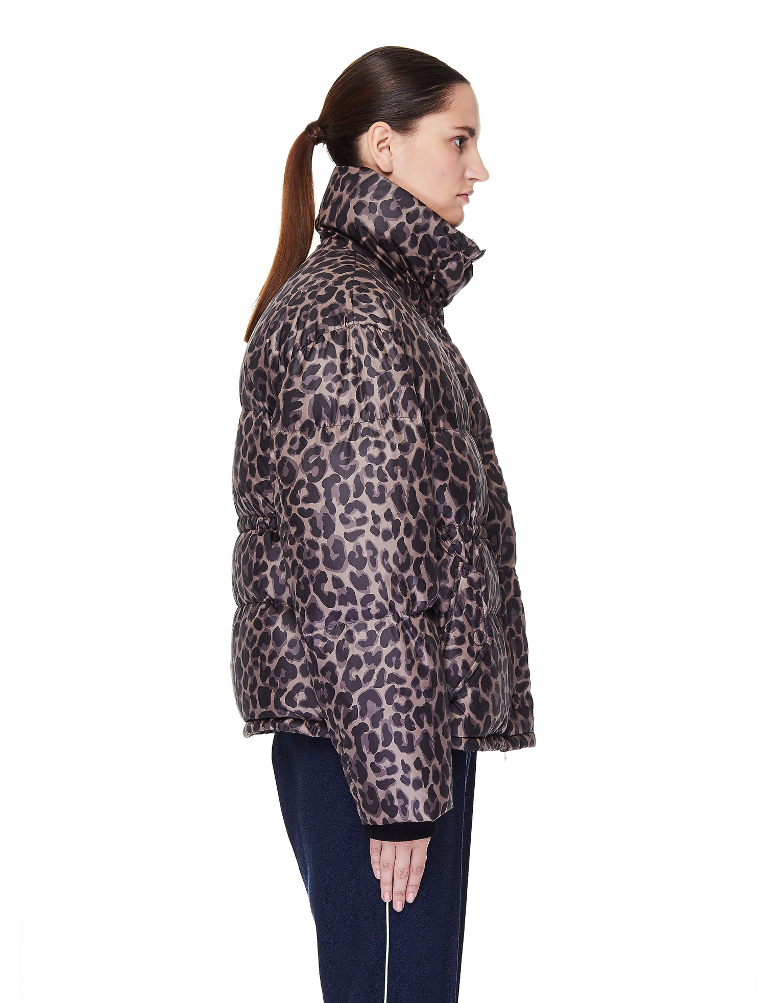 Golden Goose Пуховик с леопардовым принтом
