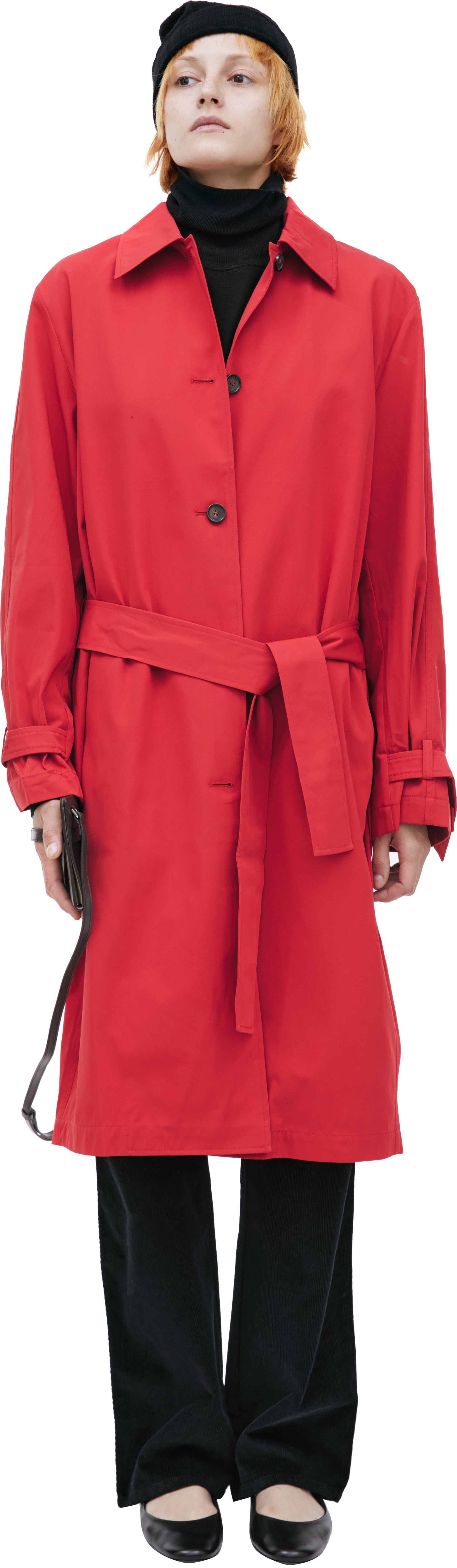 TOTEME Cotton trench coat with a turn-down collar
