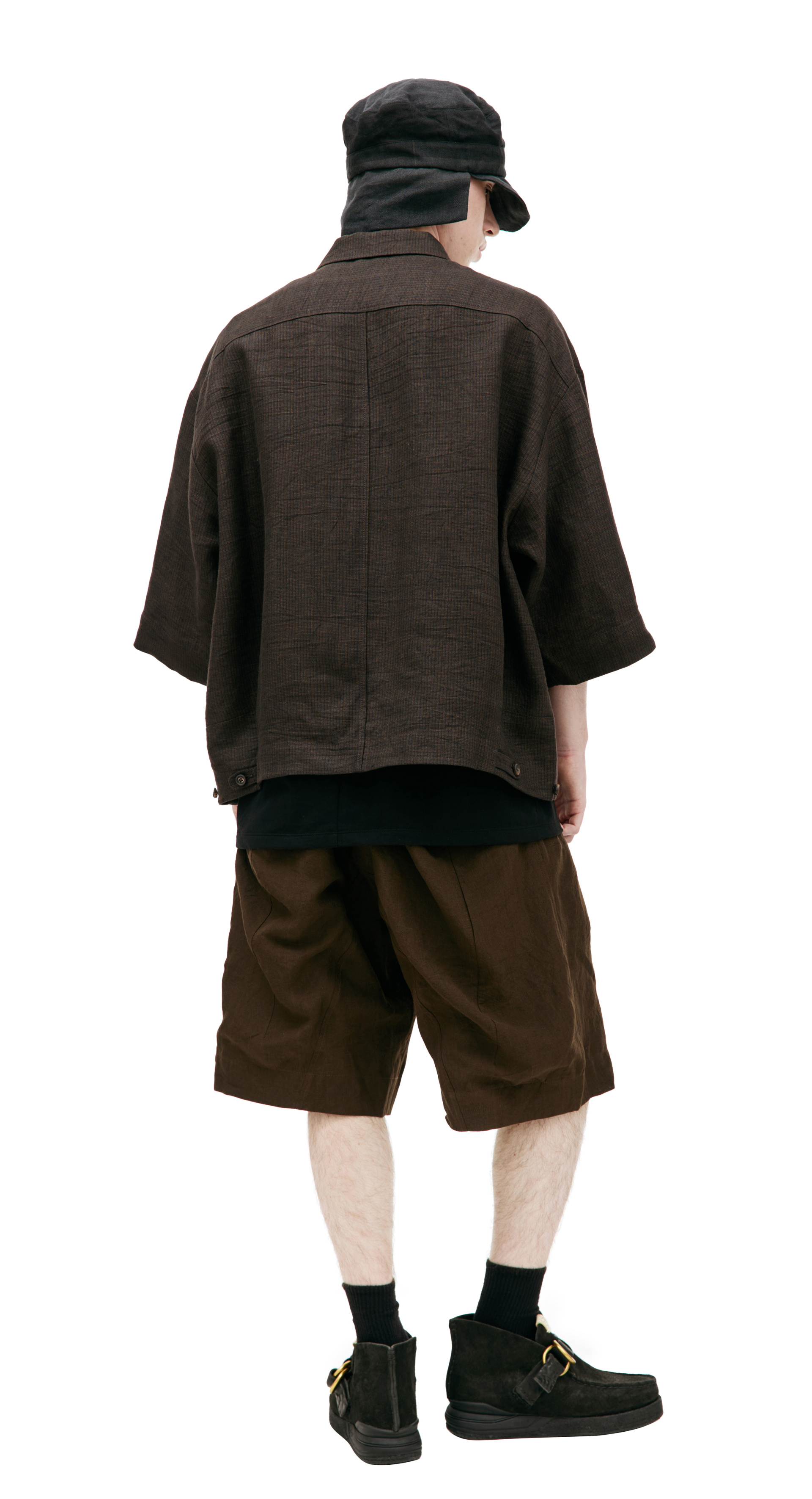 Ziggy Chen Linen shirt with pockets