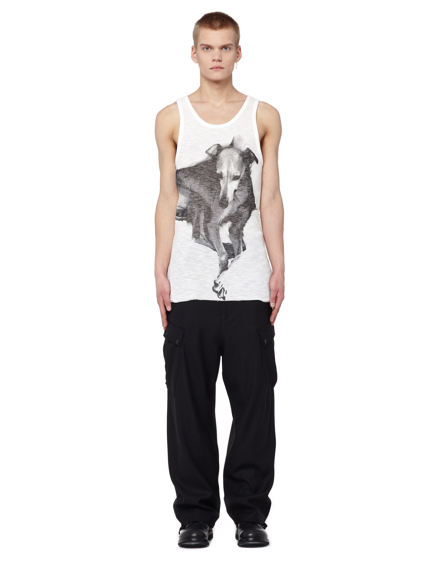 Ann Demeulemeester Wool and rayon trousers