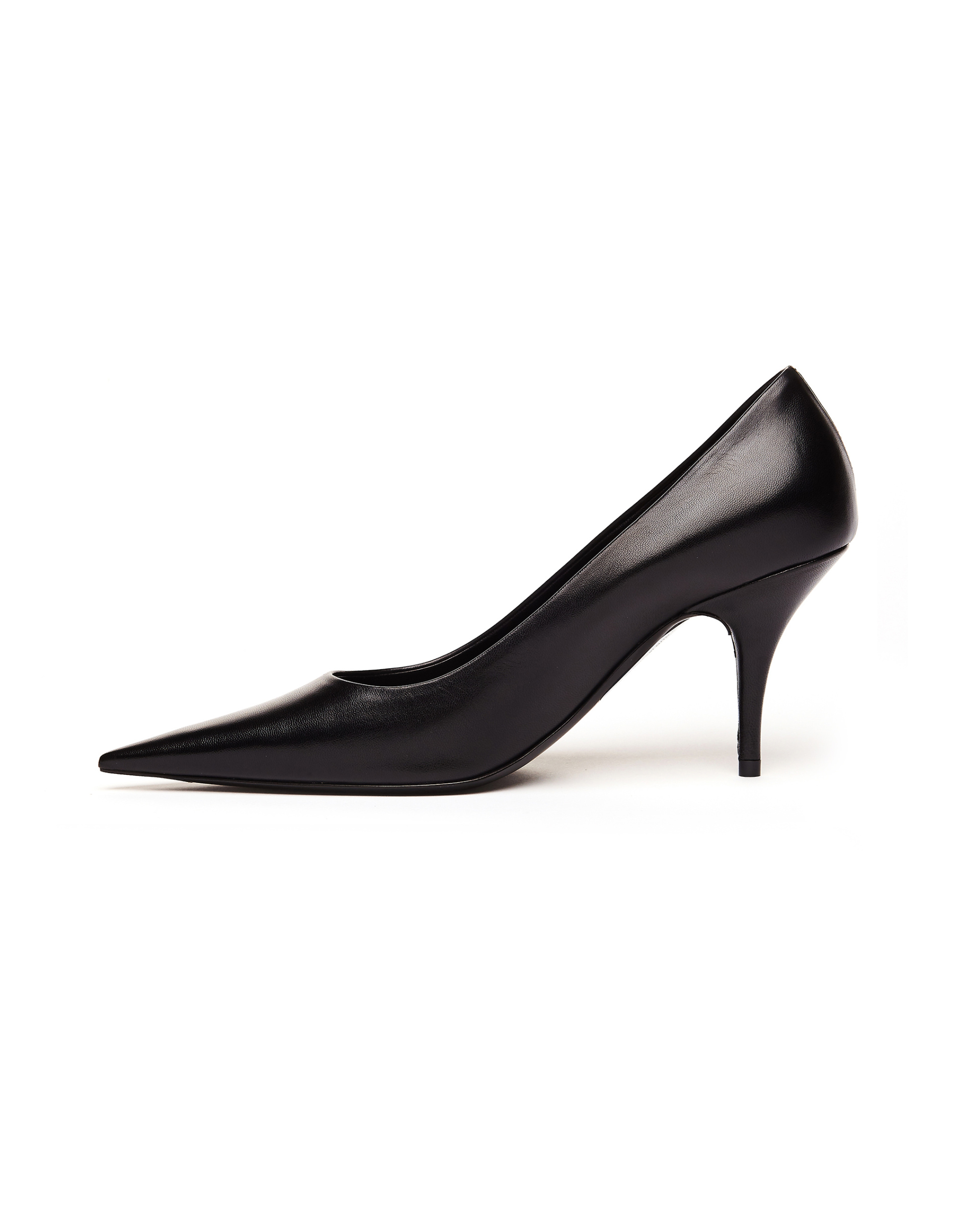 Balenciaga Black Leather Knife Pumps