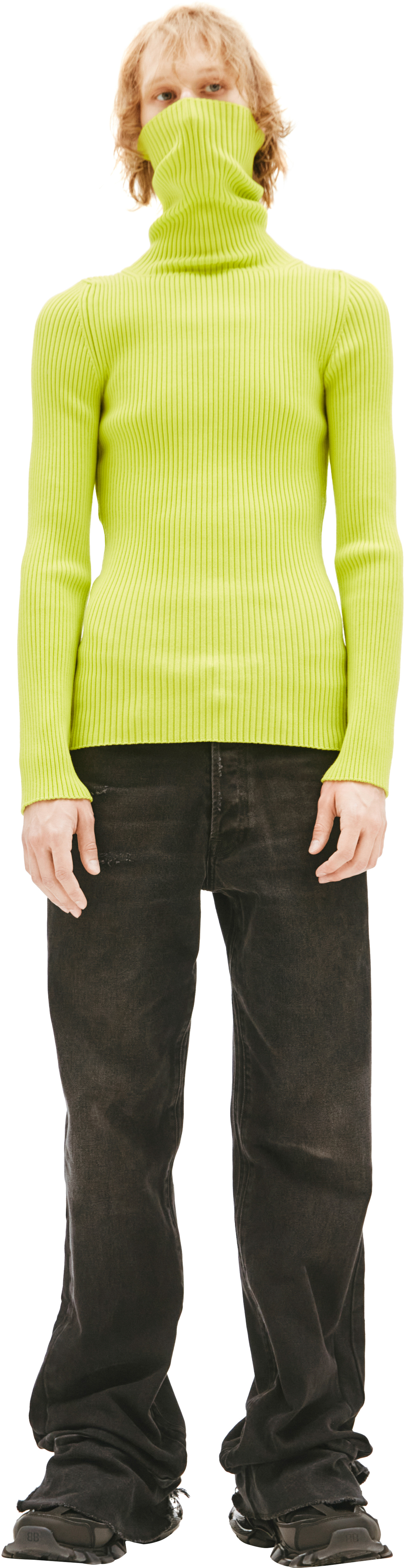 VETEMENTS Yellow Fitted Turtleneck