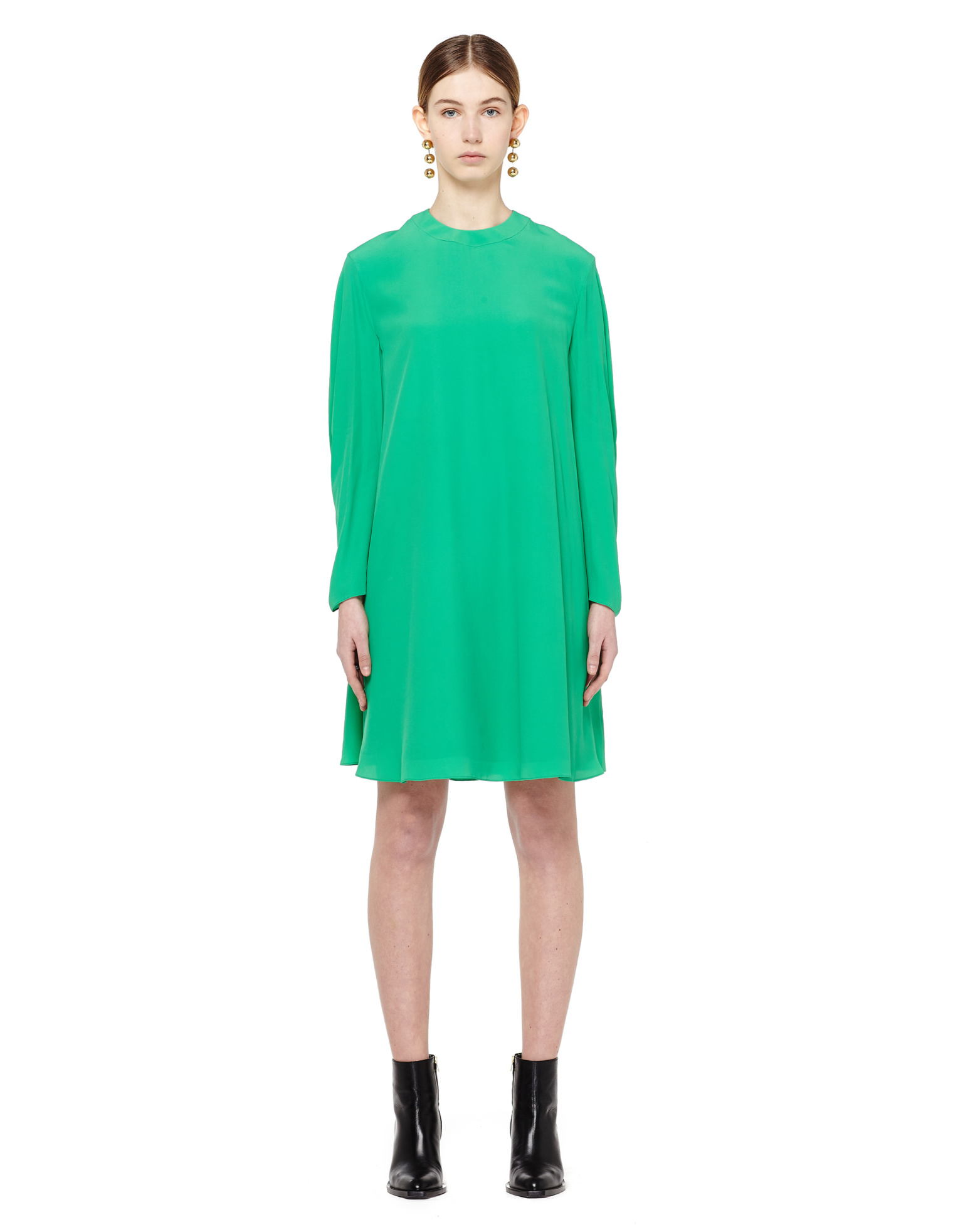 Balenciaga Платье-миди с вырезами на рукавах