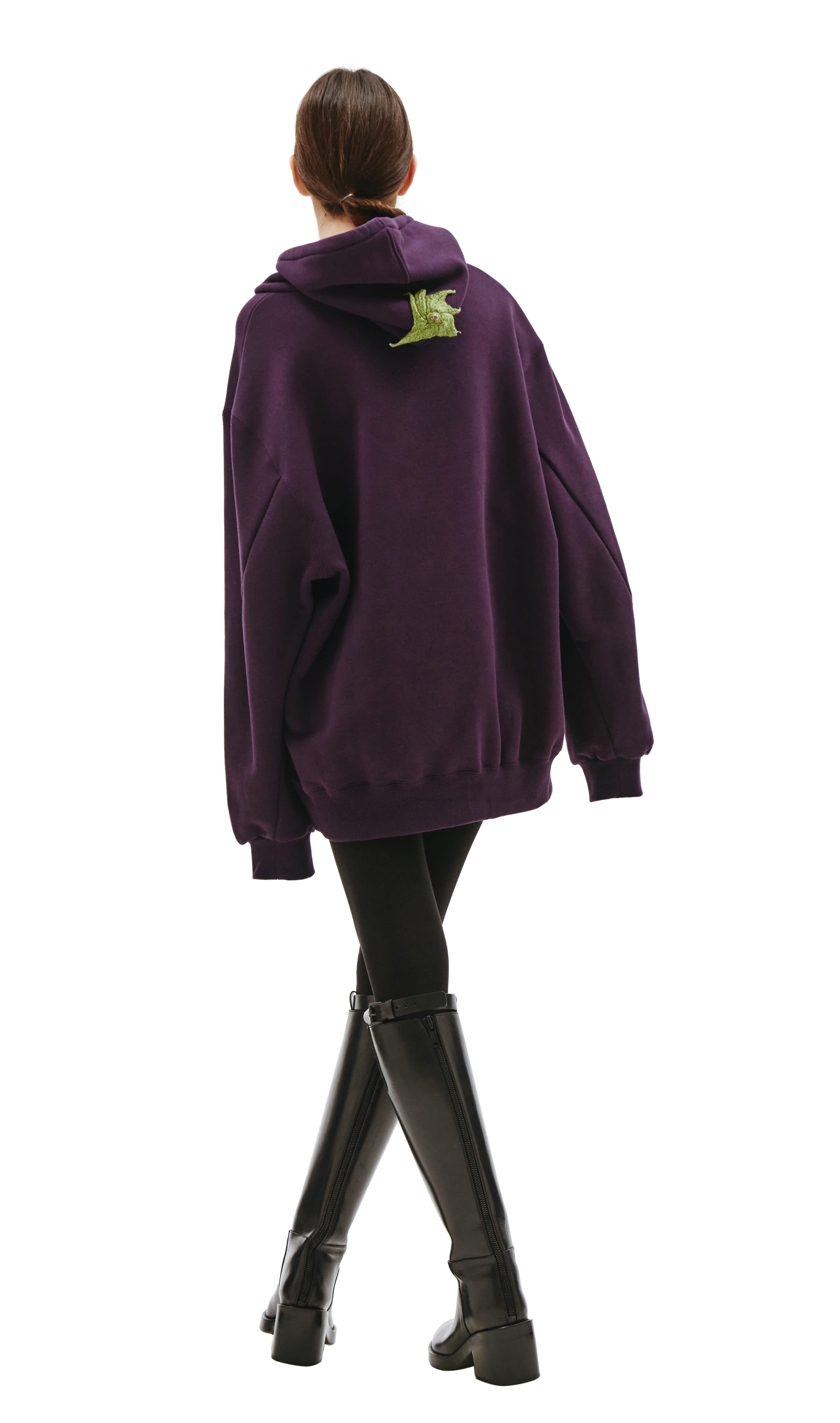 Doublet Embroidery Eggplant Hoodie