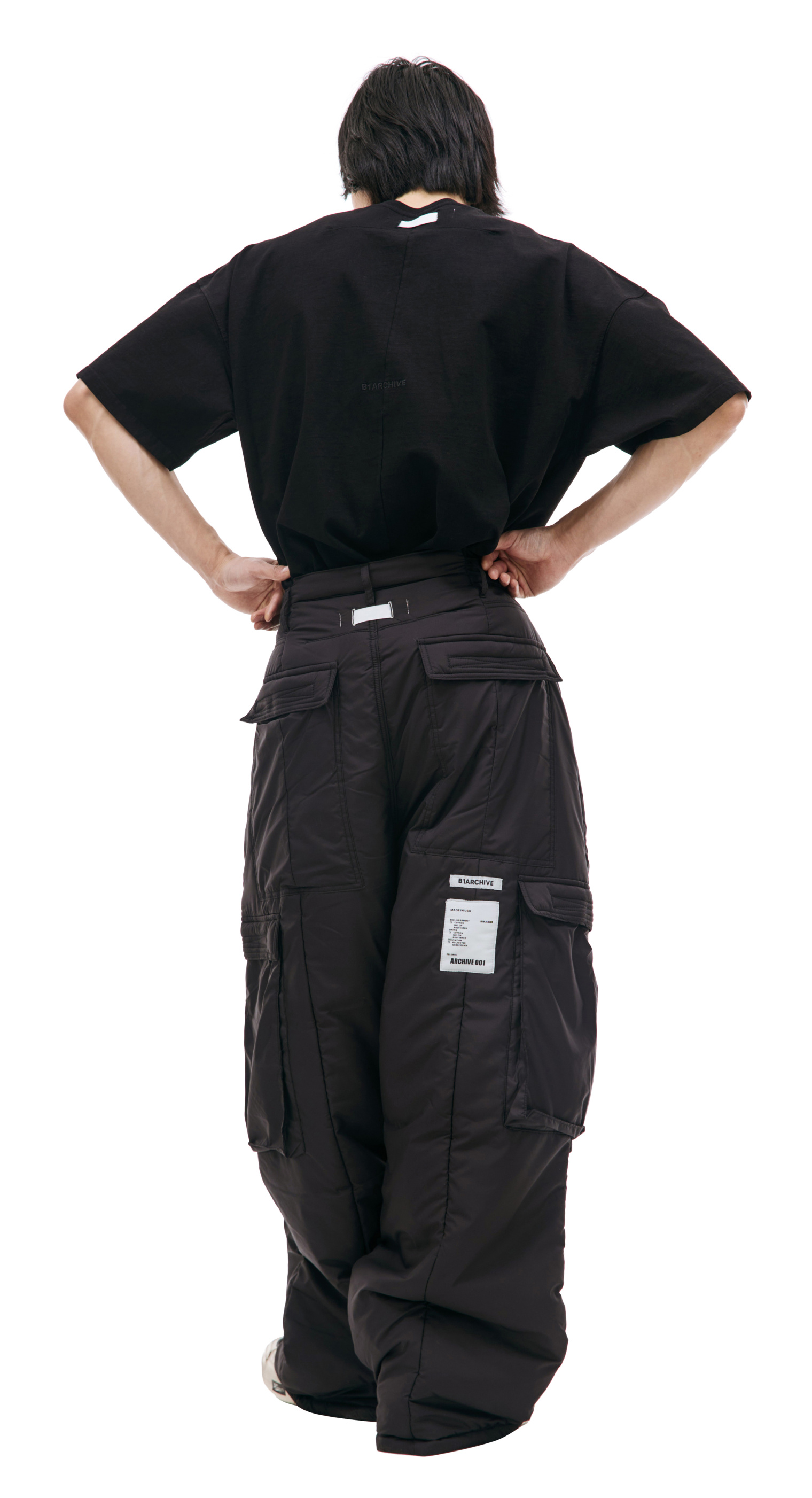 B1ARCHIVE Black cargo trousers