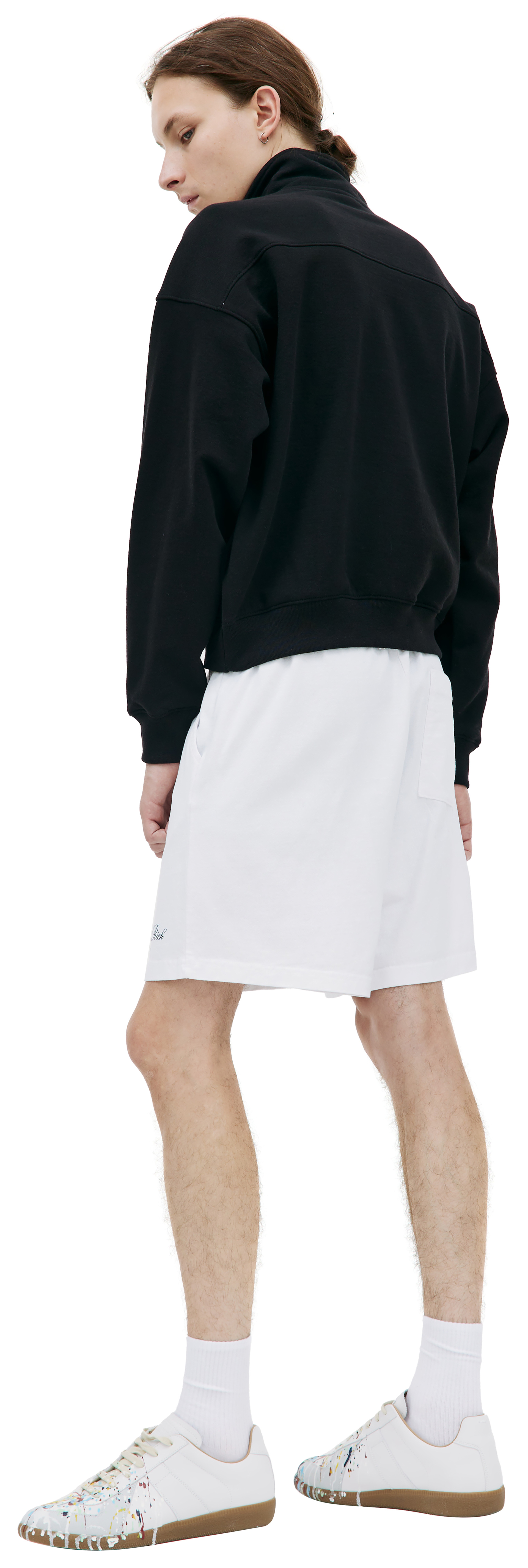 SPORTY & RICH Cursive zip up sweatshirt