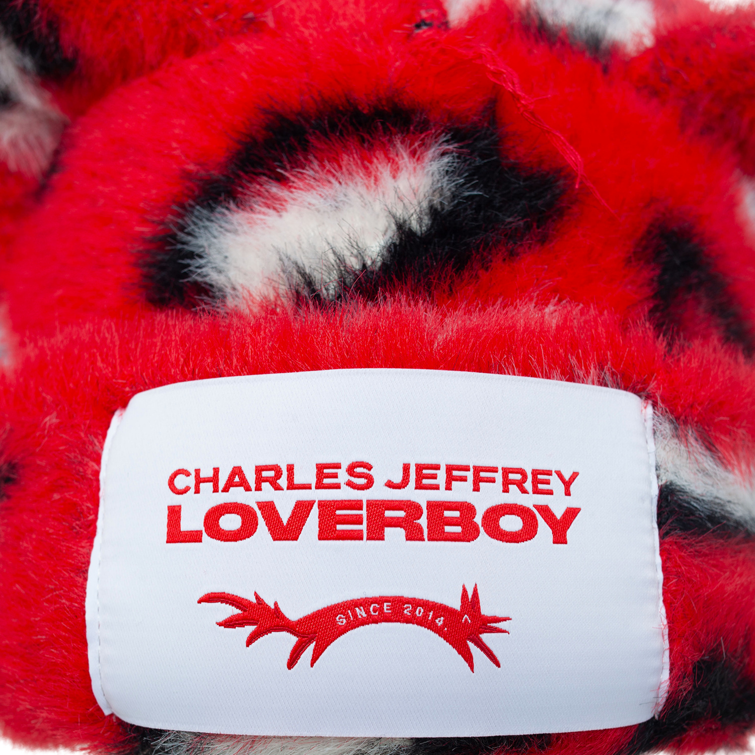 CHARLES JEFFREY LOVERBOY Red beanie with ears