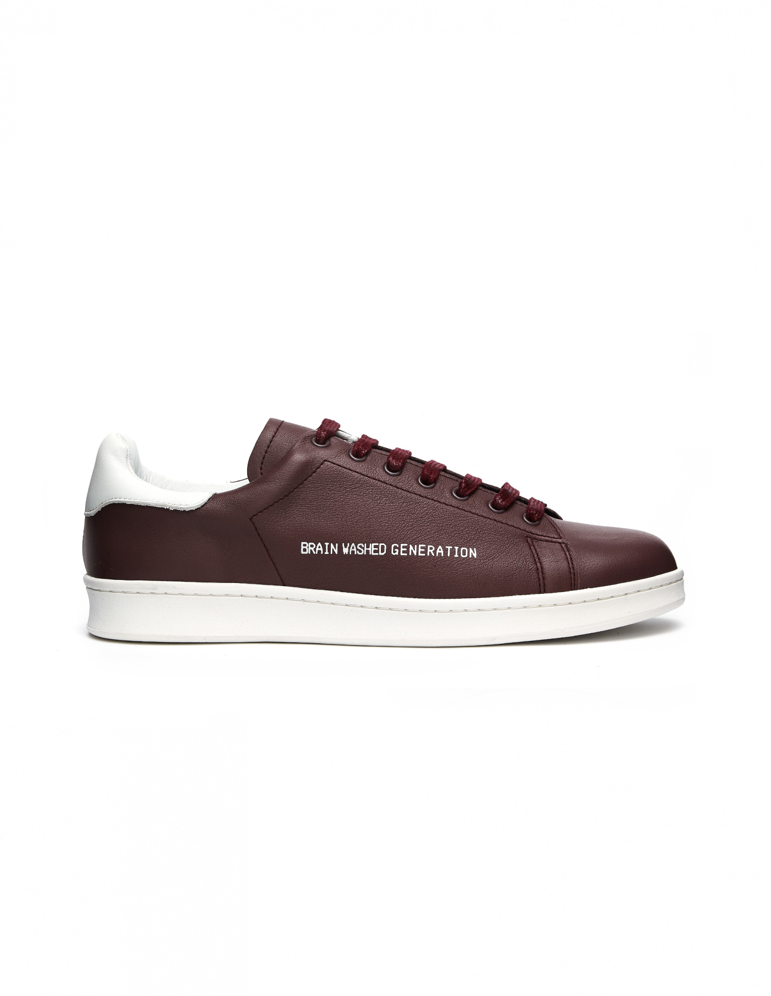 Undercover Brain Washed Generation Leather Burgundy Trainers