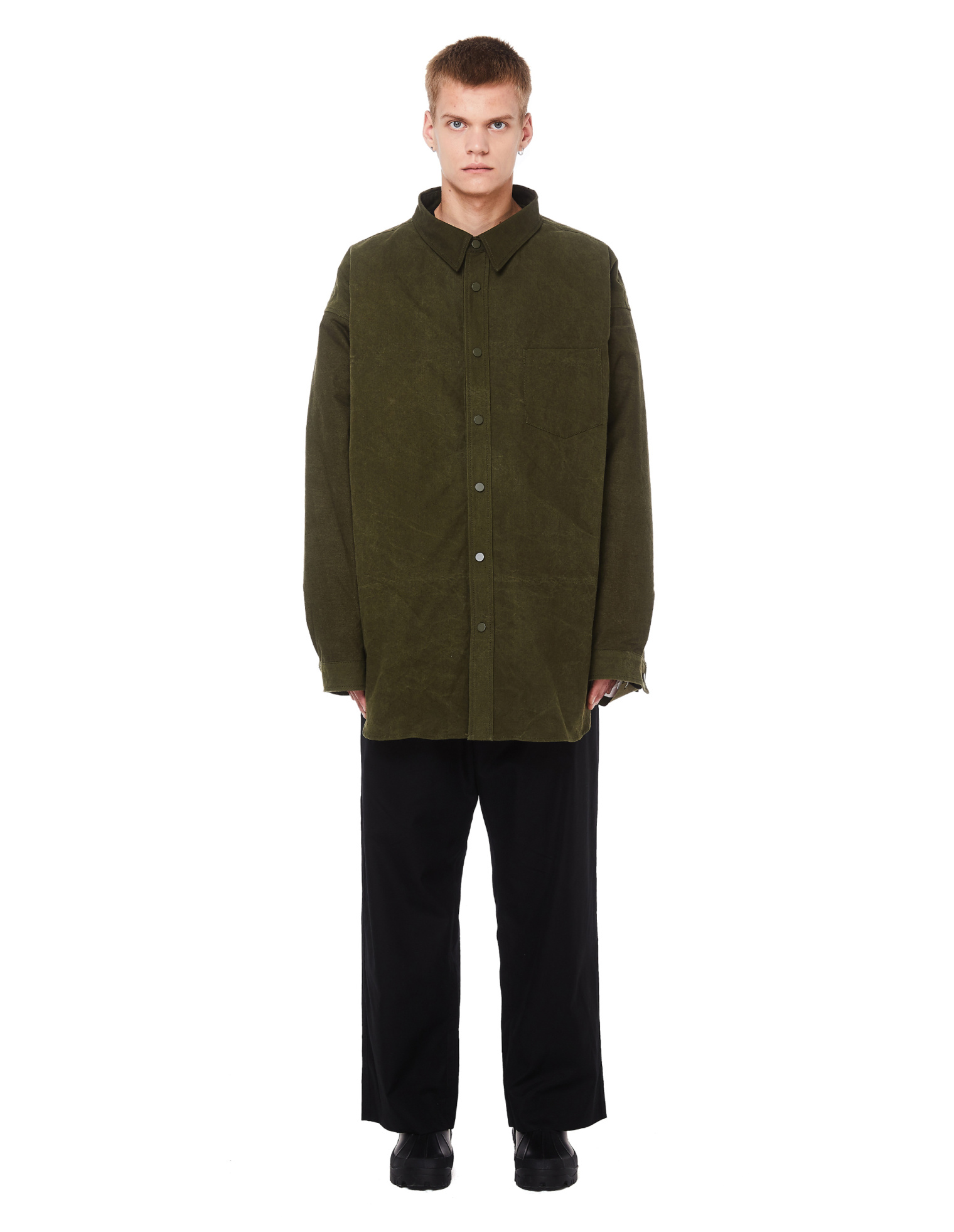 Readymade Oversized Embroidered Khaki Jacket