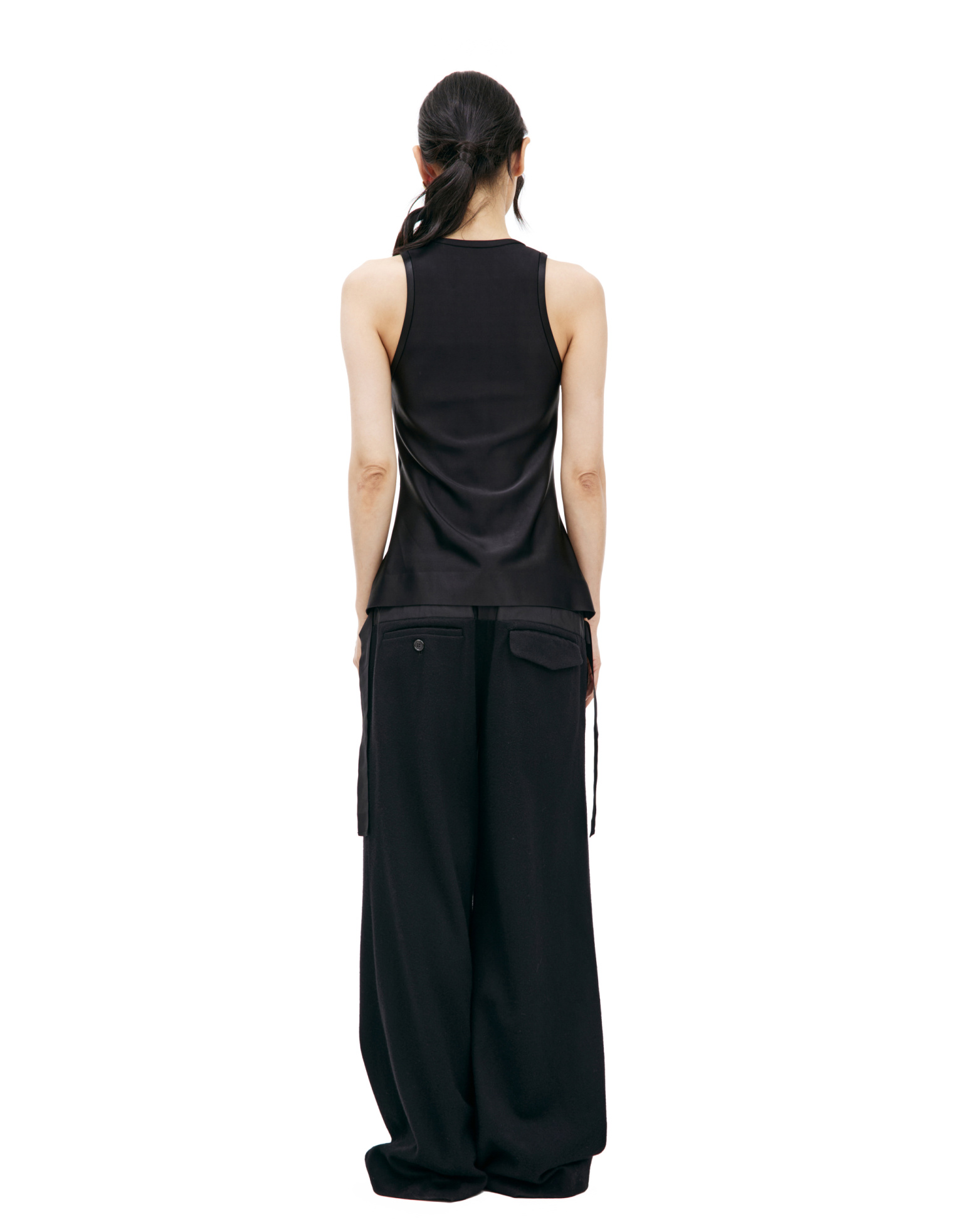 Jil Sander Black sleeveless top