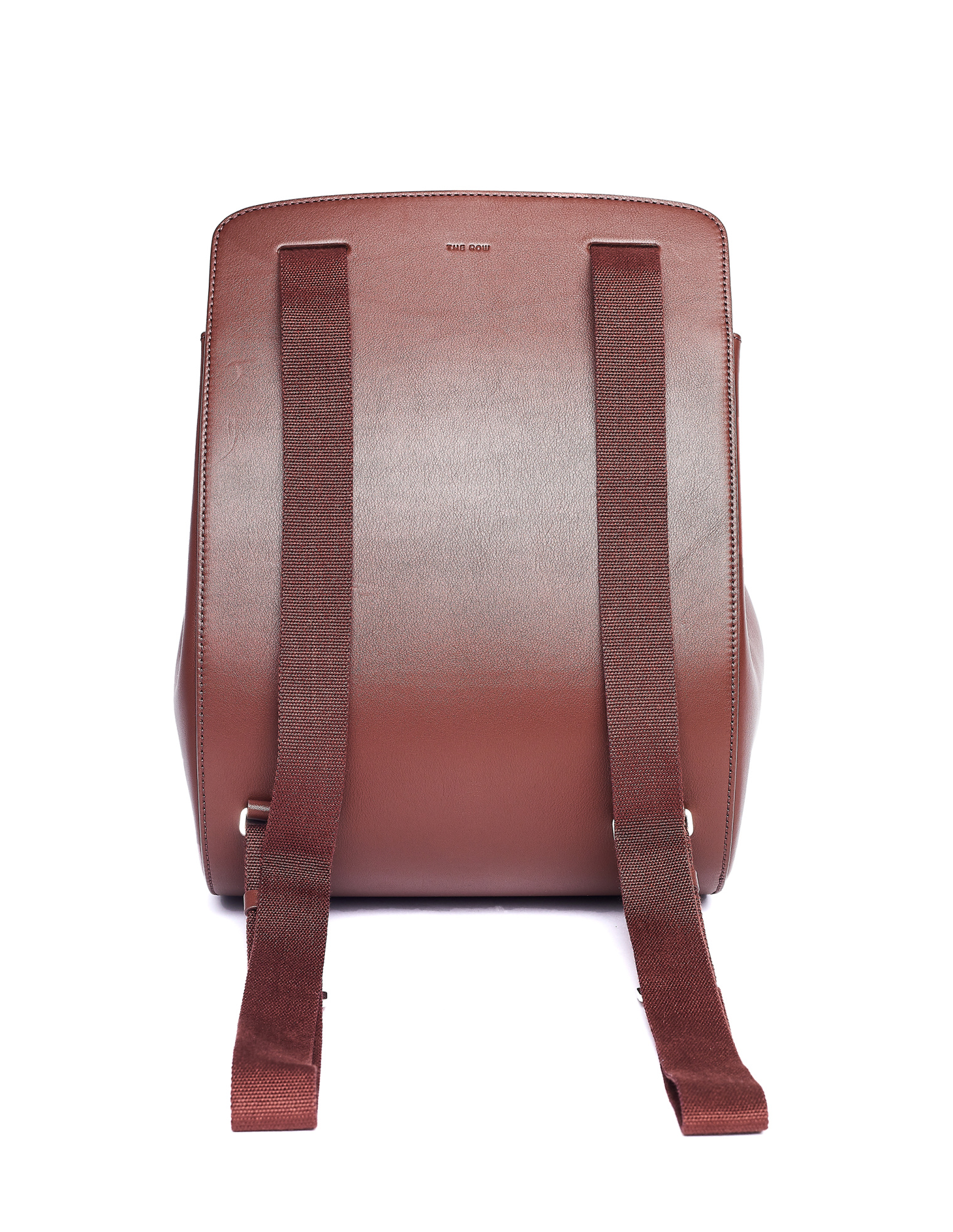 The Row Dark Brown Leather Moulded Backpack