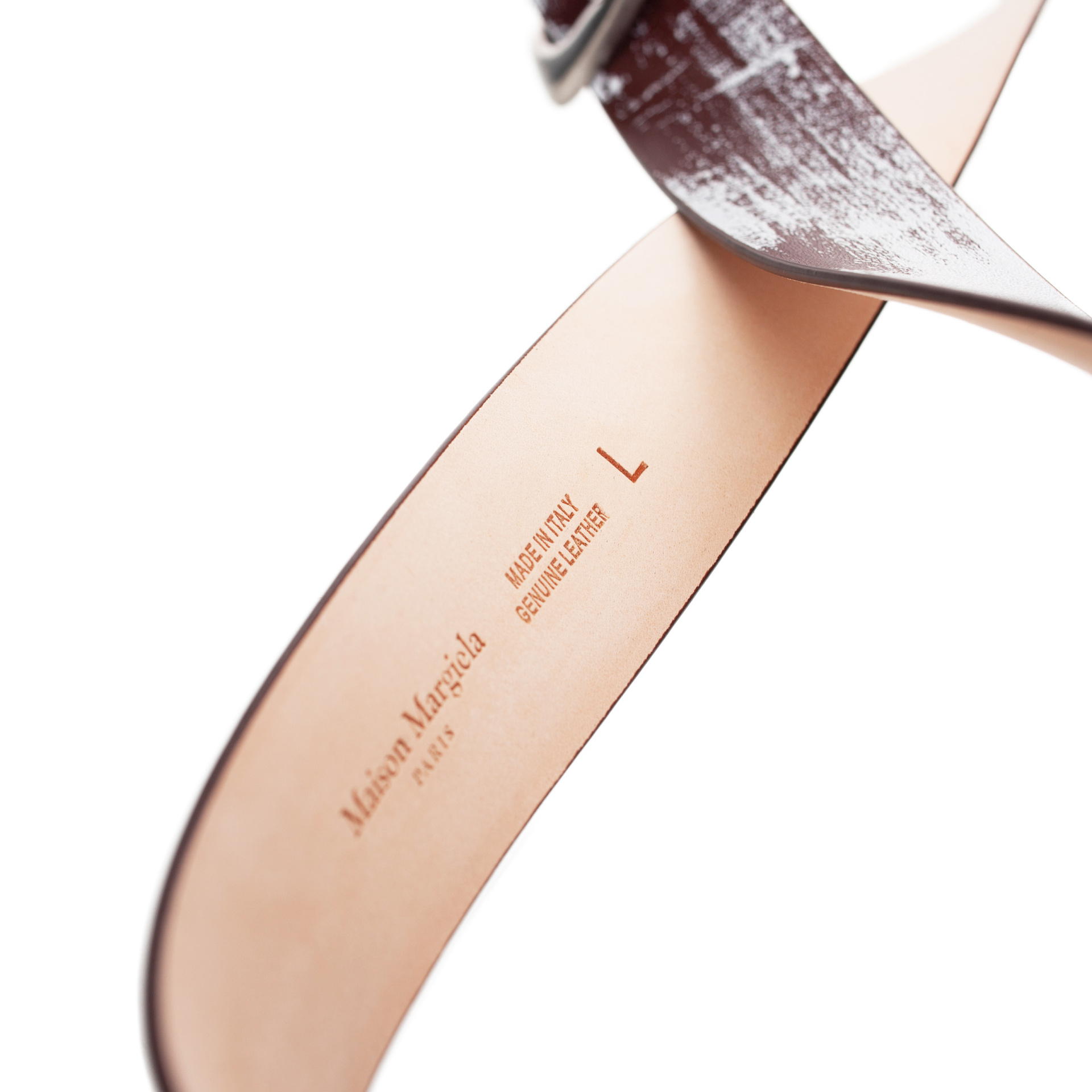 Maison Margiela Bianchetto leather belt