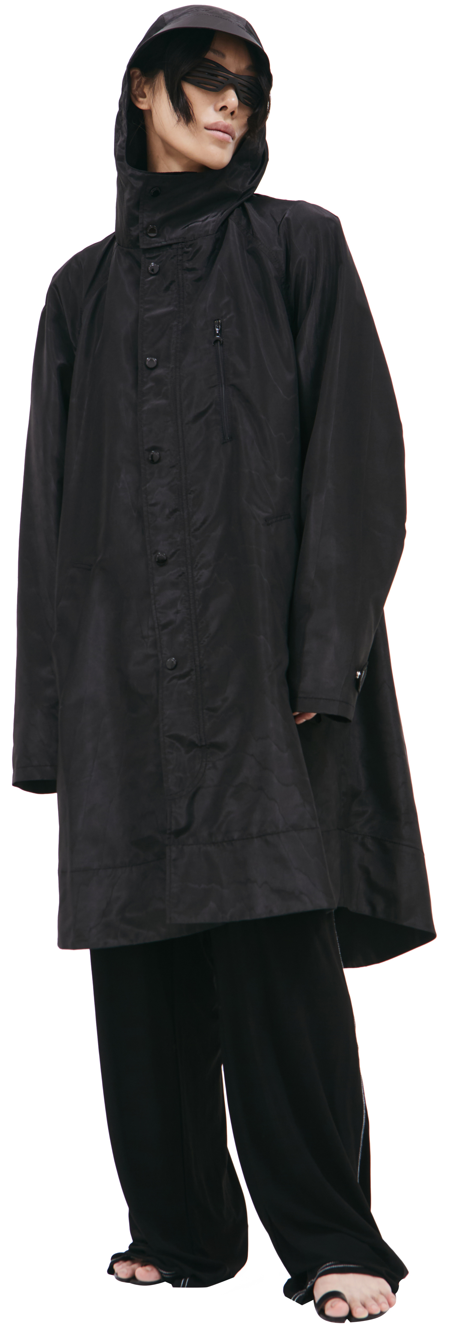 MARINE SERRE Logo rain coat