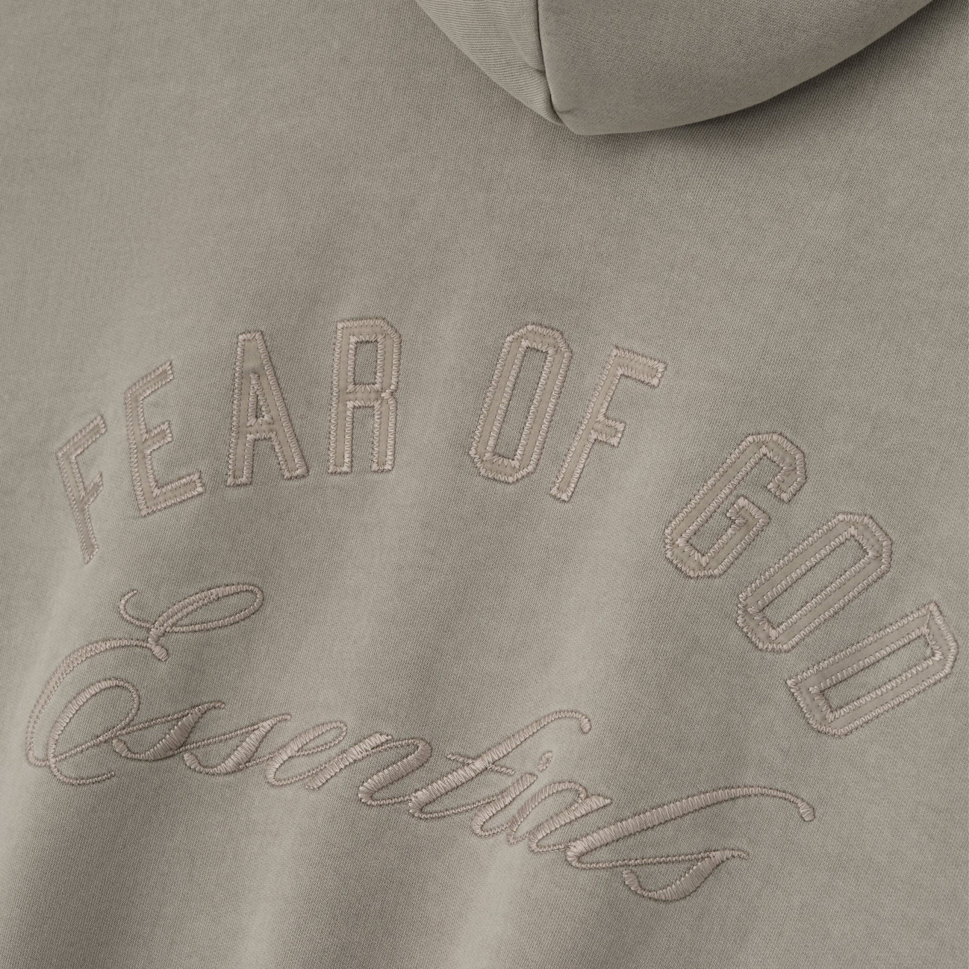 Fear of God Essentials Embroidered Classic Full Zip Hoodie