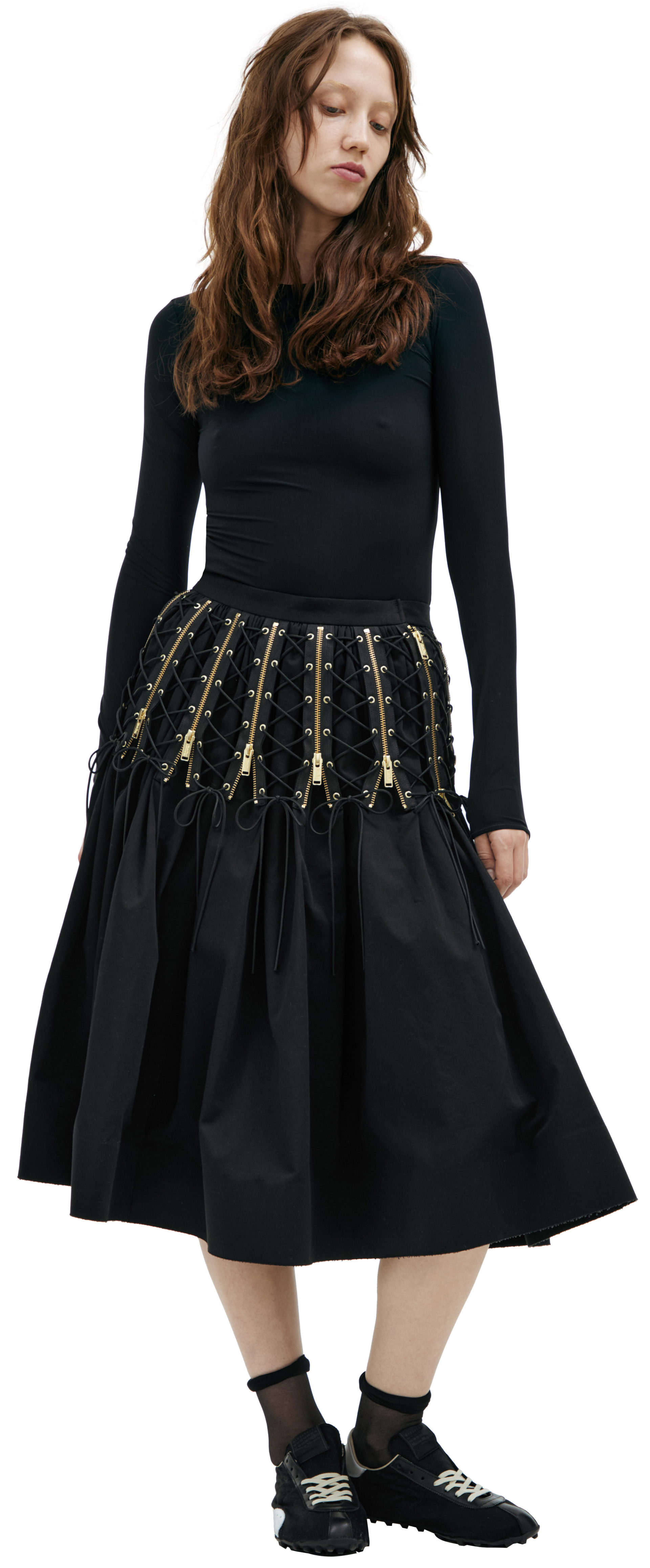 Undercover Lace-up skirt