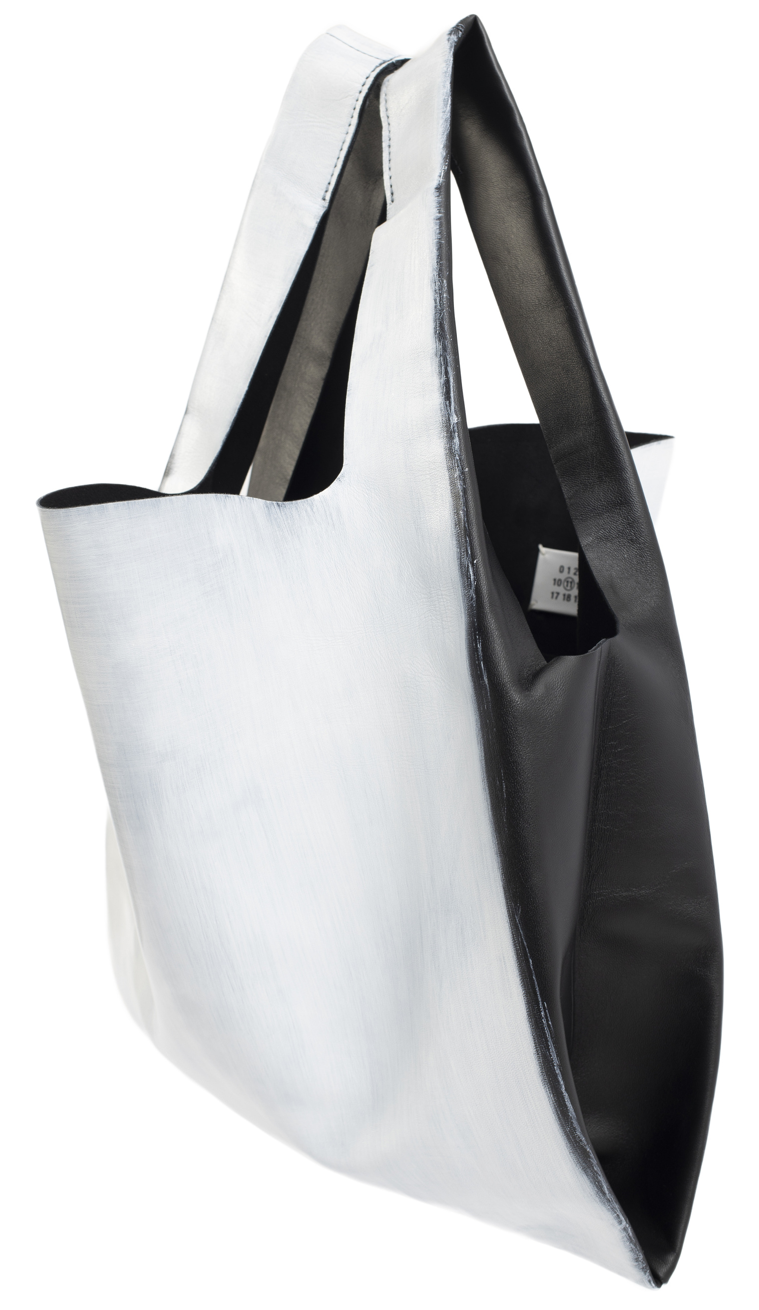 Maison Margiela Bianchetto Painted Leather Tote Bag