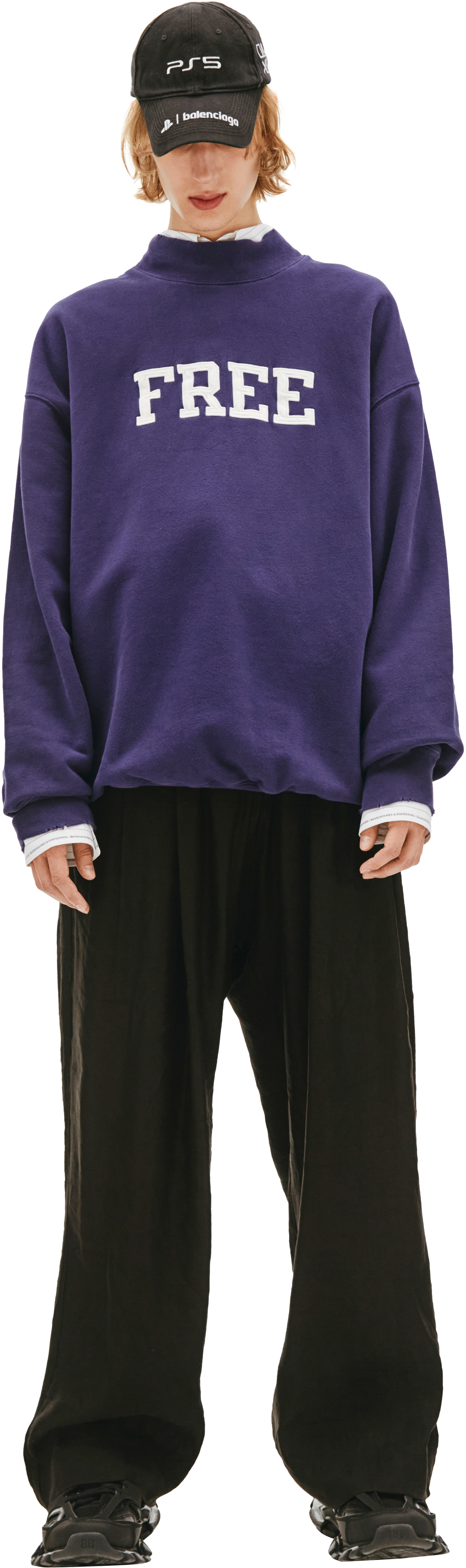 Balenciaga Printed Oversized Sweatshirt