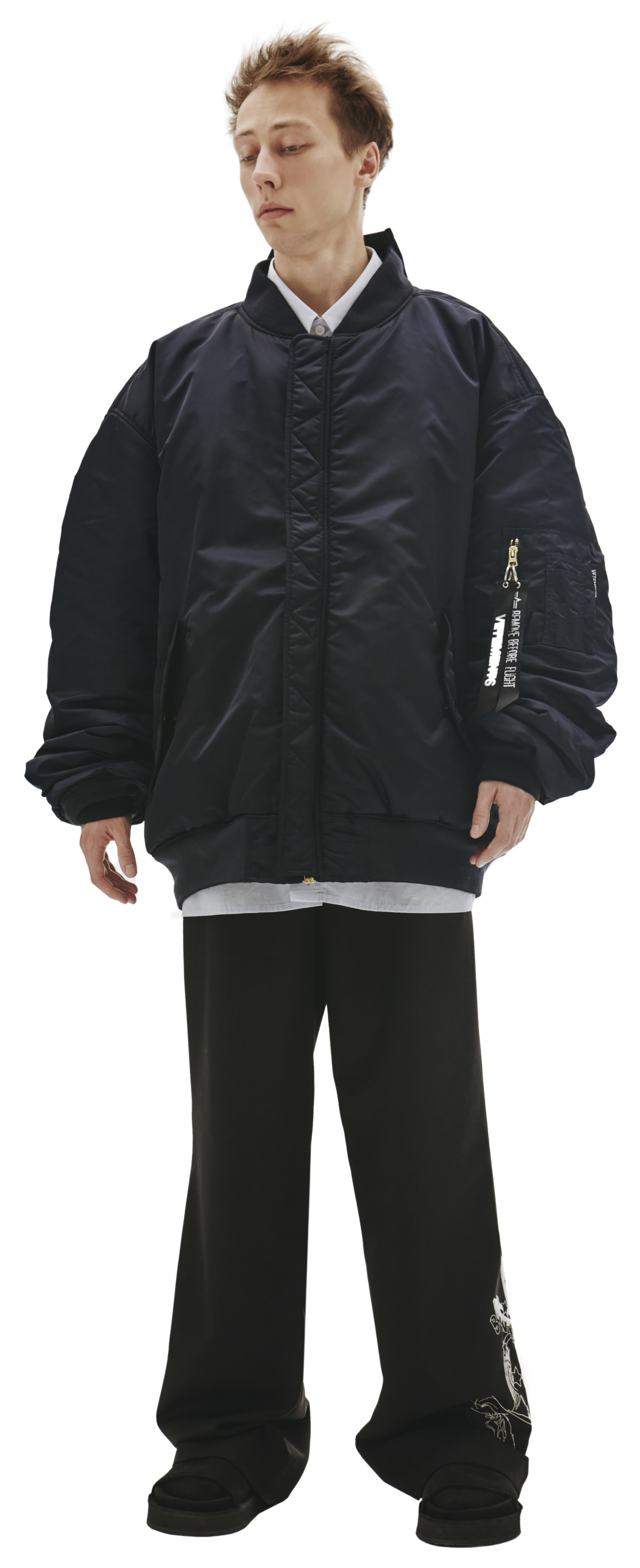 VETEMENTS Двусторонний Оверсайз Бомбер VETEMENTS x Alpha Industries