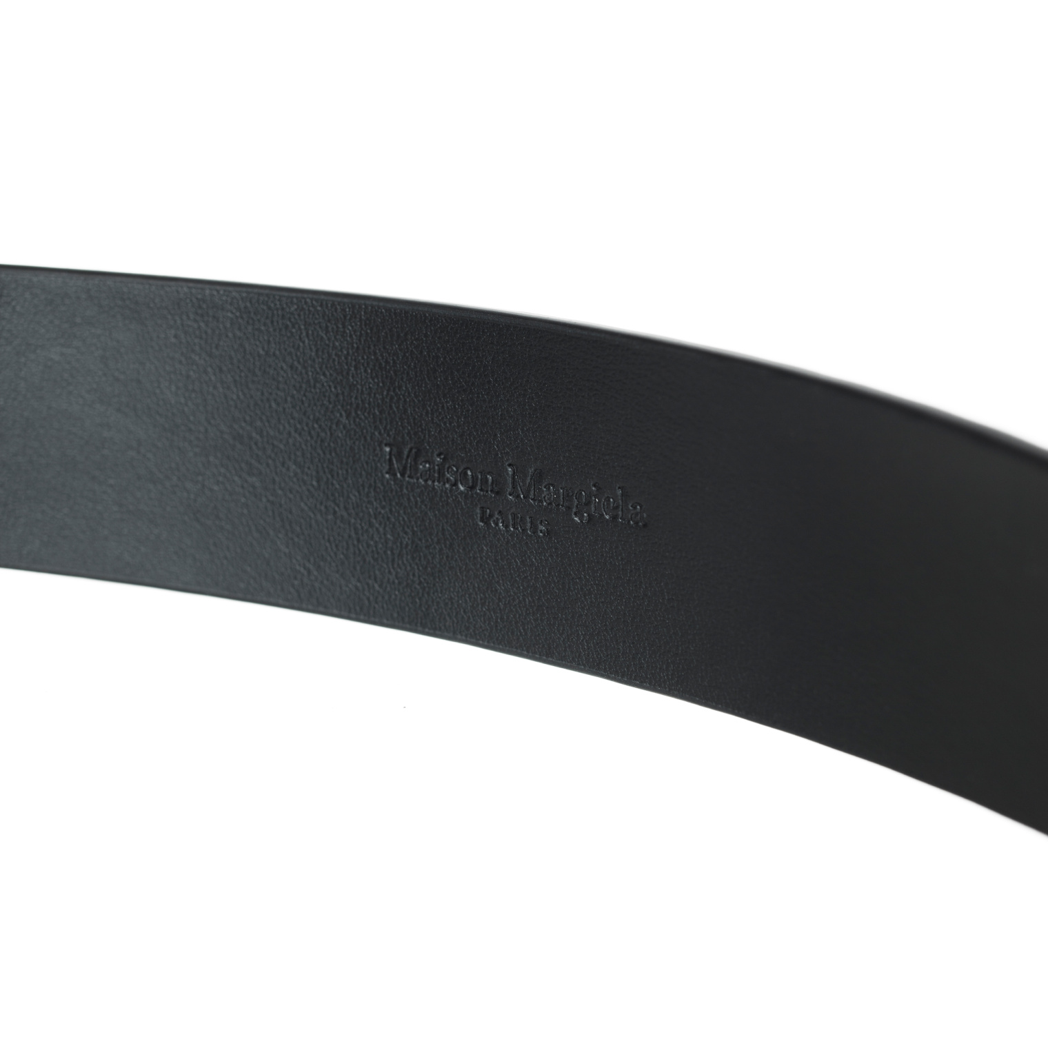 Maison Margiela Black leather belt